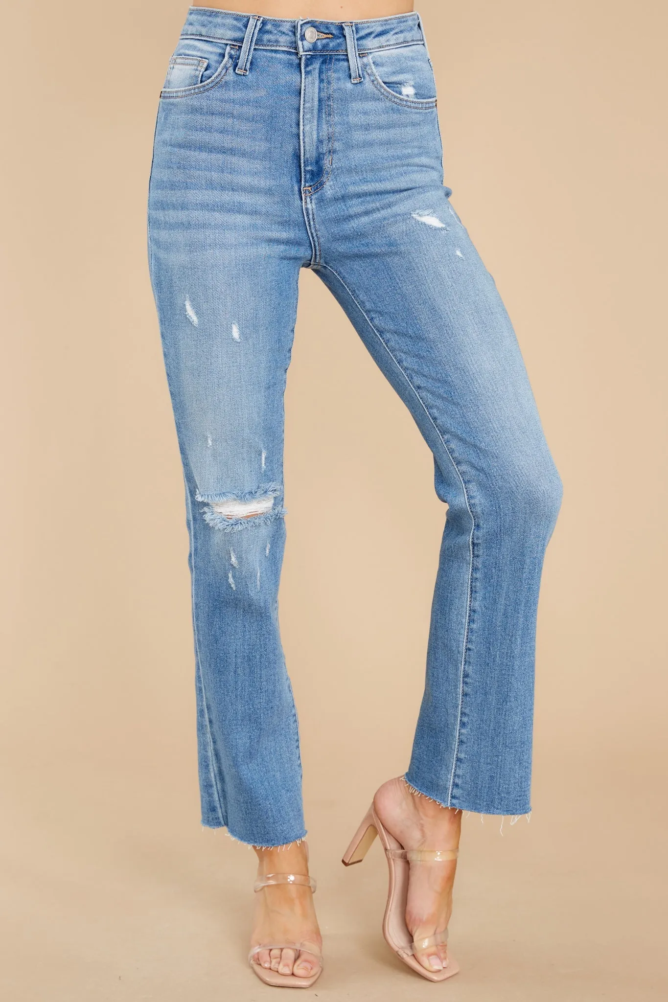 Break The Rules Light Wash Wide Leg Jeans