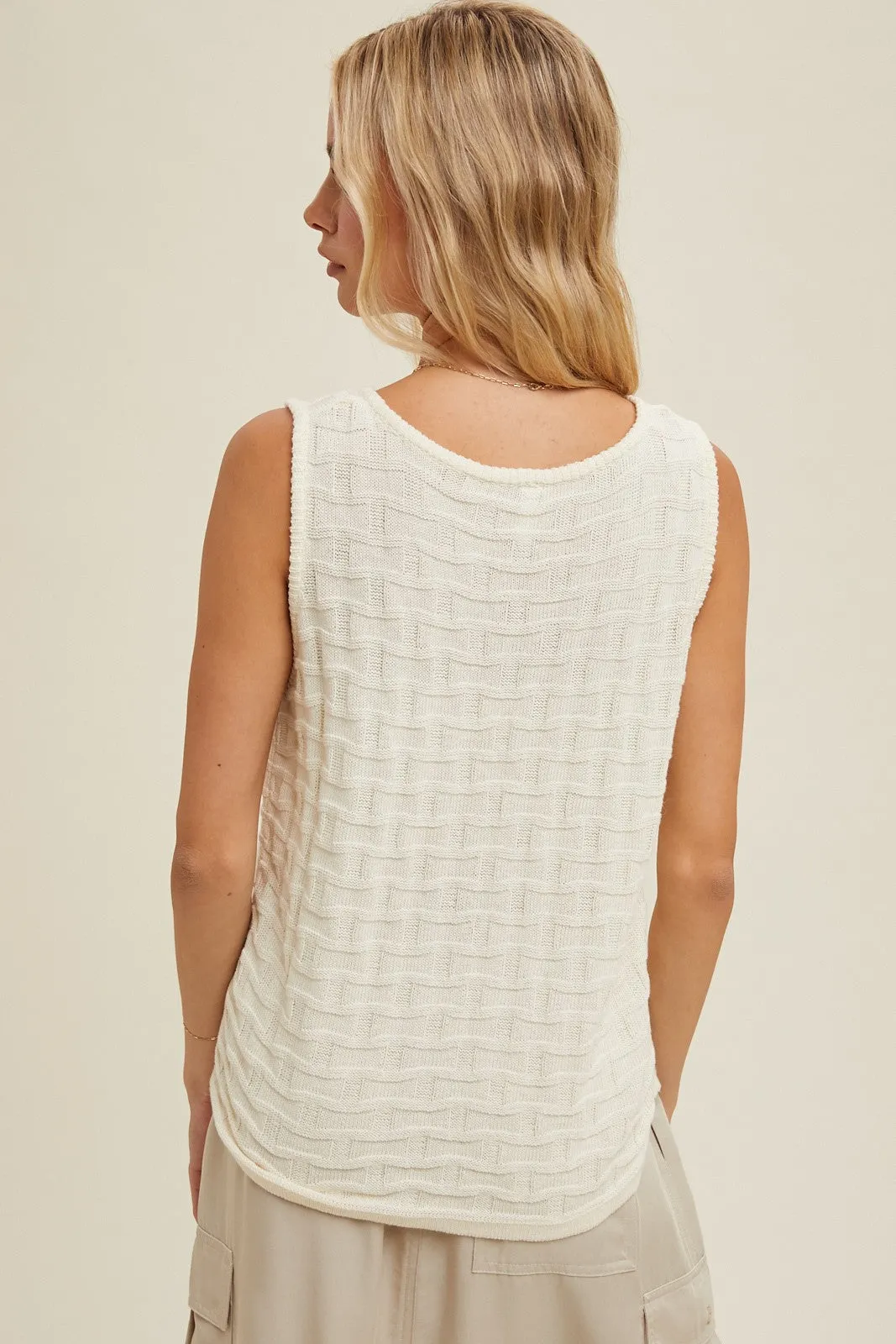 Candace Textured Sweater Tank