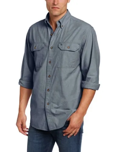 Carhartt 104368 Men's Relaxed Fit Midweight Chambray Long-Sleeve Shirt