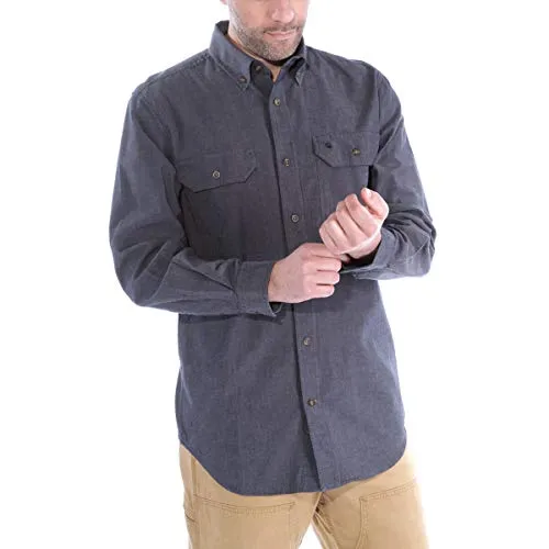 Carhartt 104368 Men's Relaxed Fit Midweight Chambray Long-Sleeve Shirt