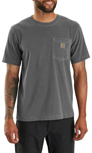 Carhartt 106252 Men's Relaxed Fit Midweight Short-Sleeve Garment Dyed Pocket T-Shirt