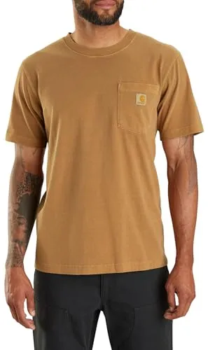 Carhartt 106252 Men's Relaxed Fit Midweight Short-Sleeve Garment Dyed Pocket T-Shirt