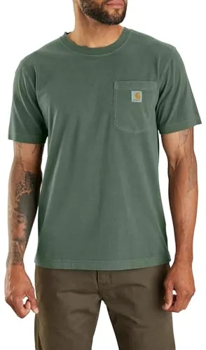 Carhartt 106252 Men's Relaxed Fit Midweight Short-Sleeve Garment Dyed Pocket T-Shirt