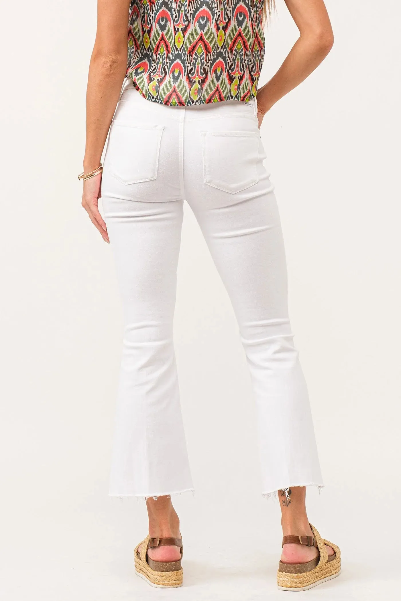 Dear John Jeanne High Rise Cropped Flare Jeans