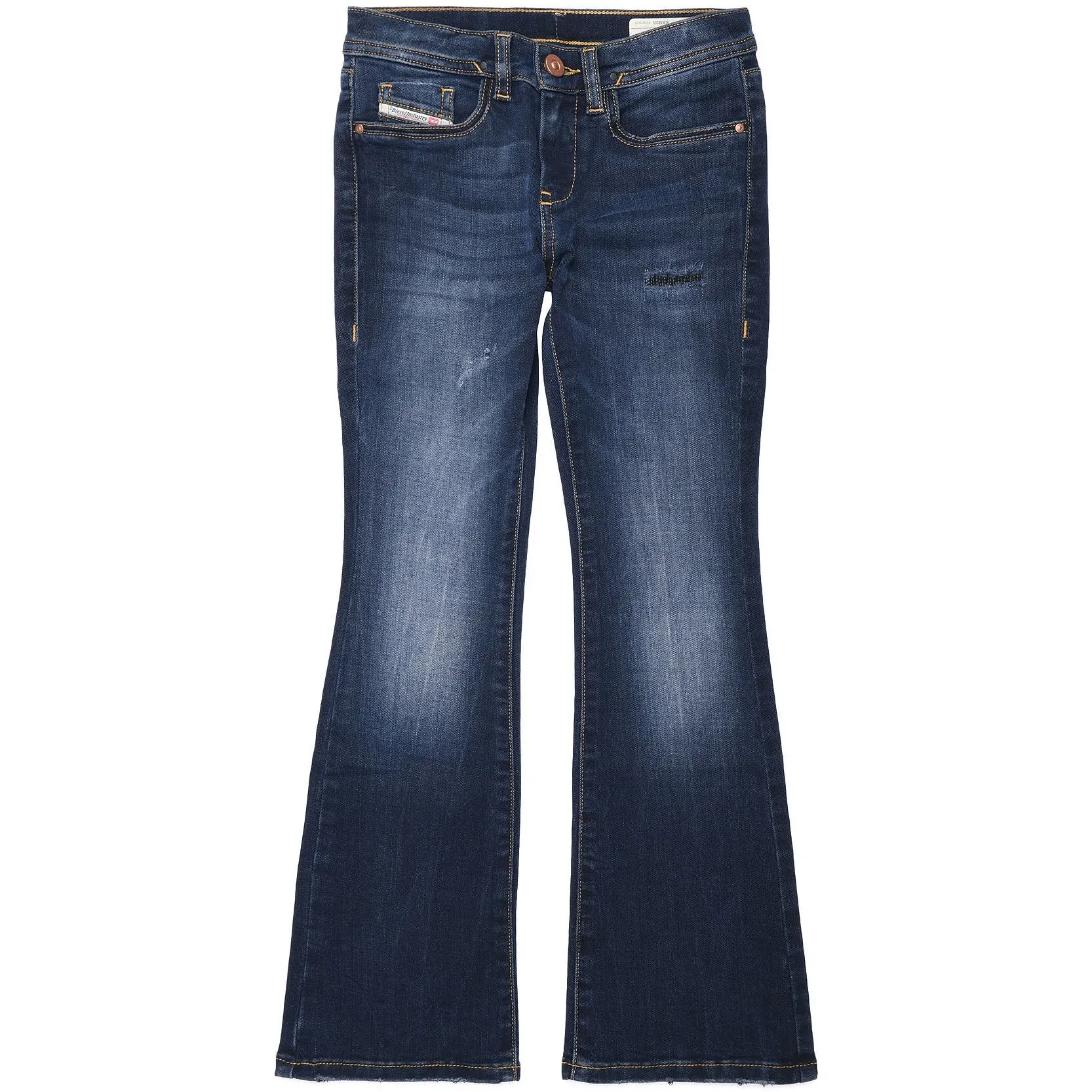 Diesel Girls Lowleeh Flared Jeans in Dark Blue