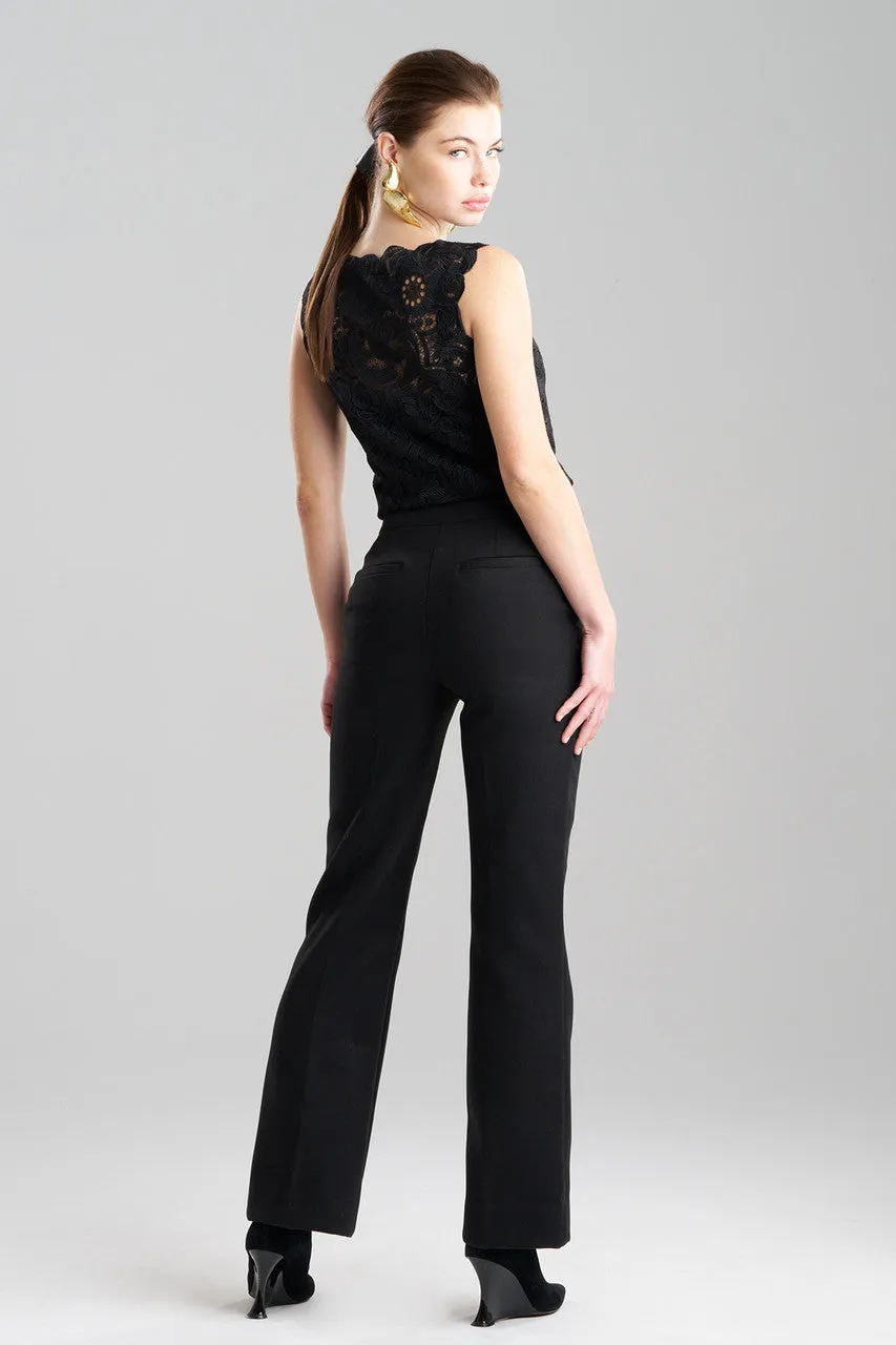 Felt Zip Front Trousers