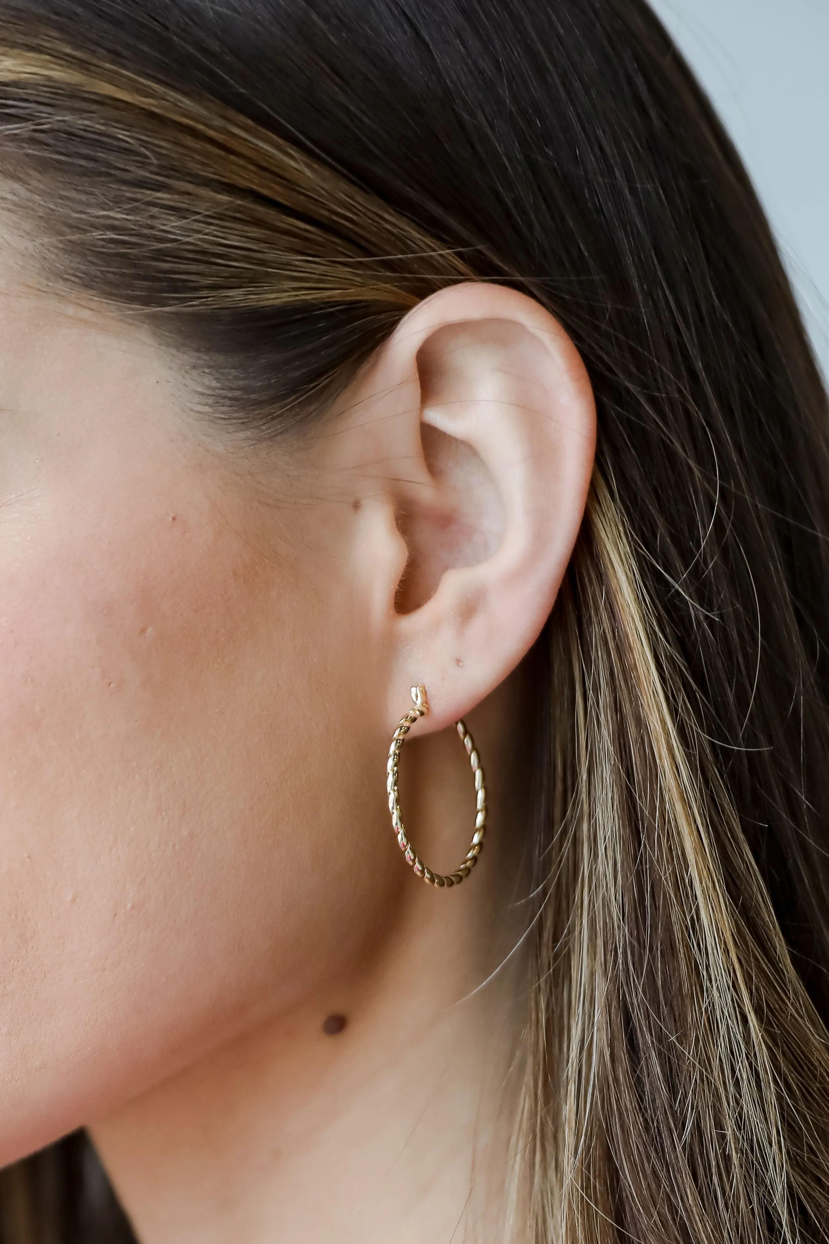 FINAL SALE - Joanna Gold Twisted Hoop Earrings