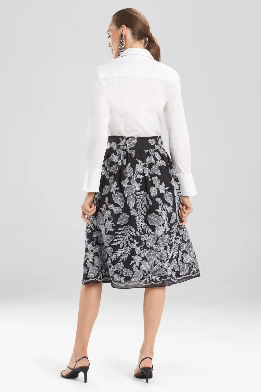 Floral Embroidery Skirt