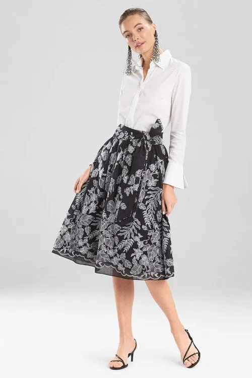 Floral Embroidery Skirt