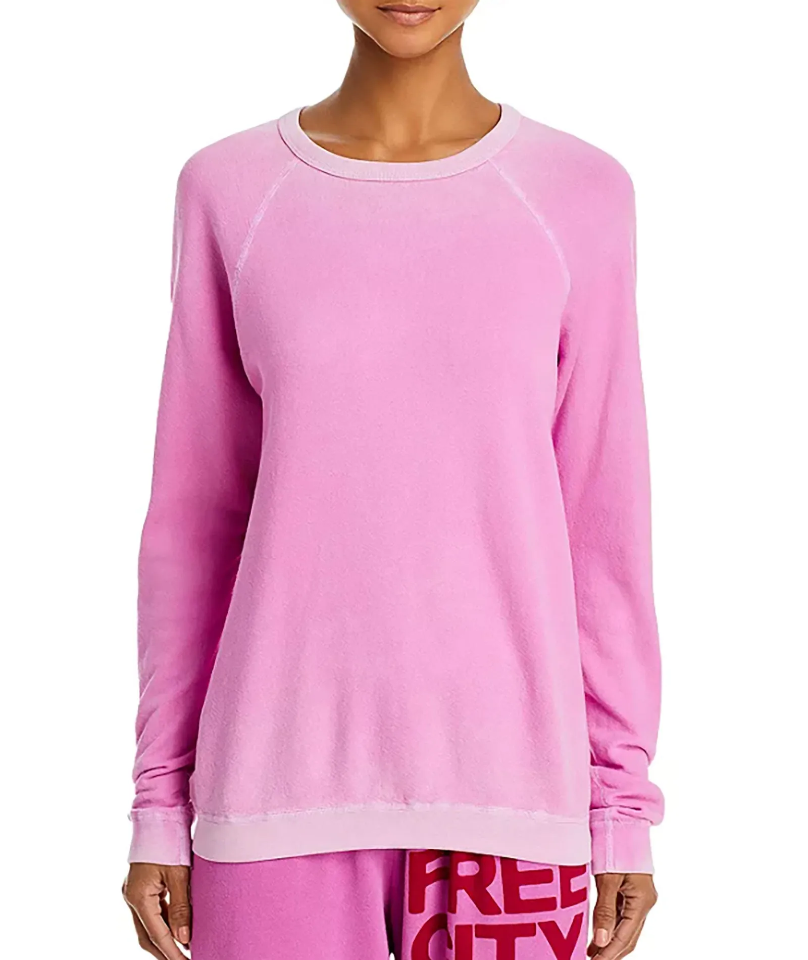 FREECITY Women Lucky Rabbits Sweatshirt Pinkshroom