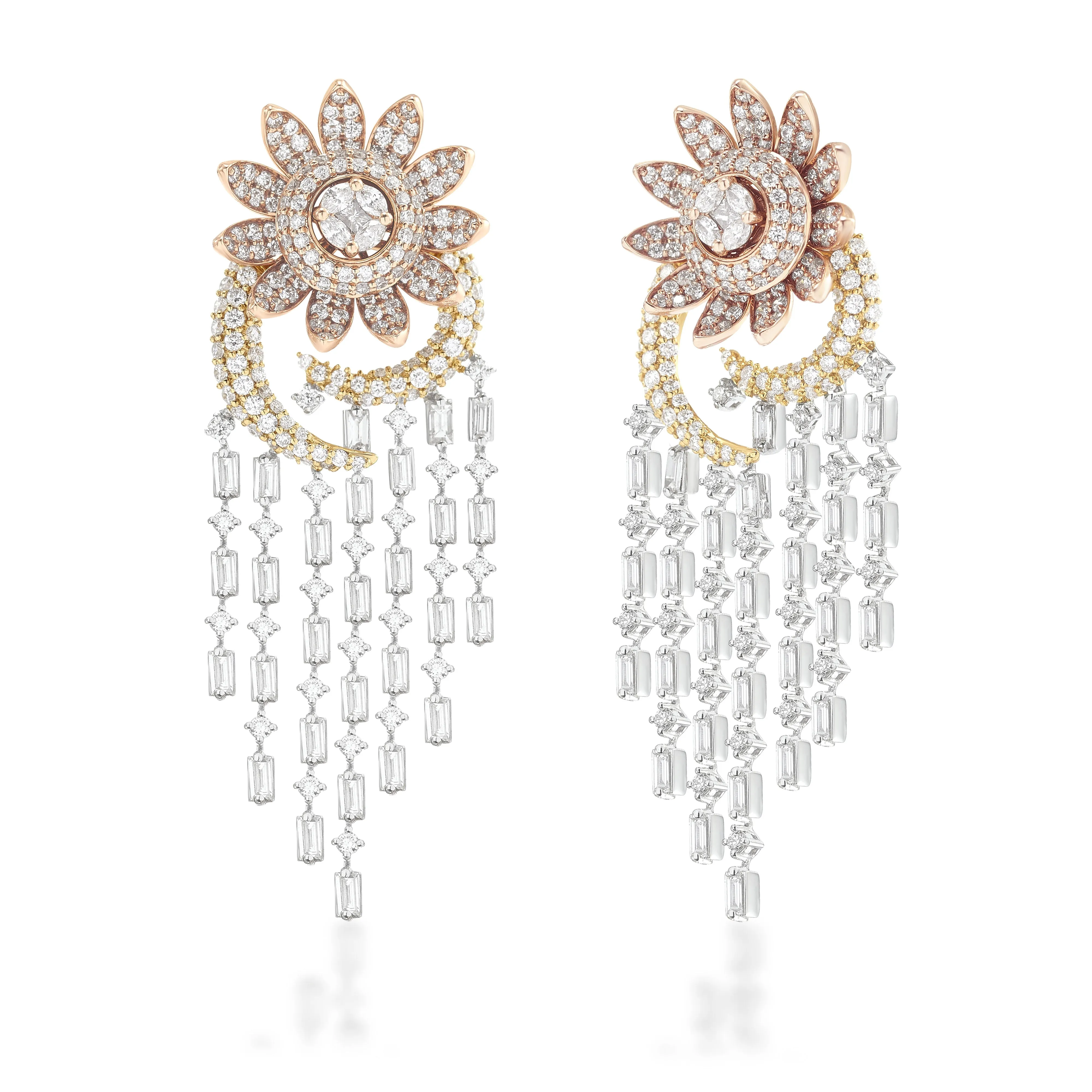 Freeflowing Lobelia Diamond Earrings*