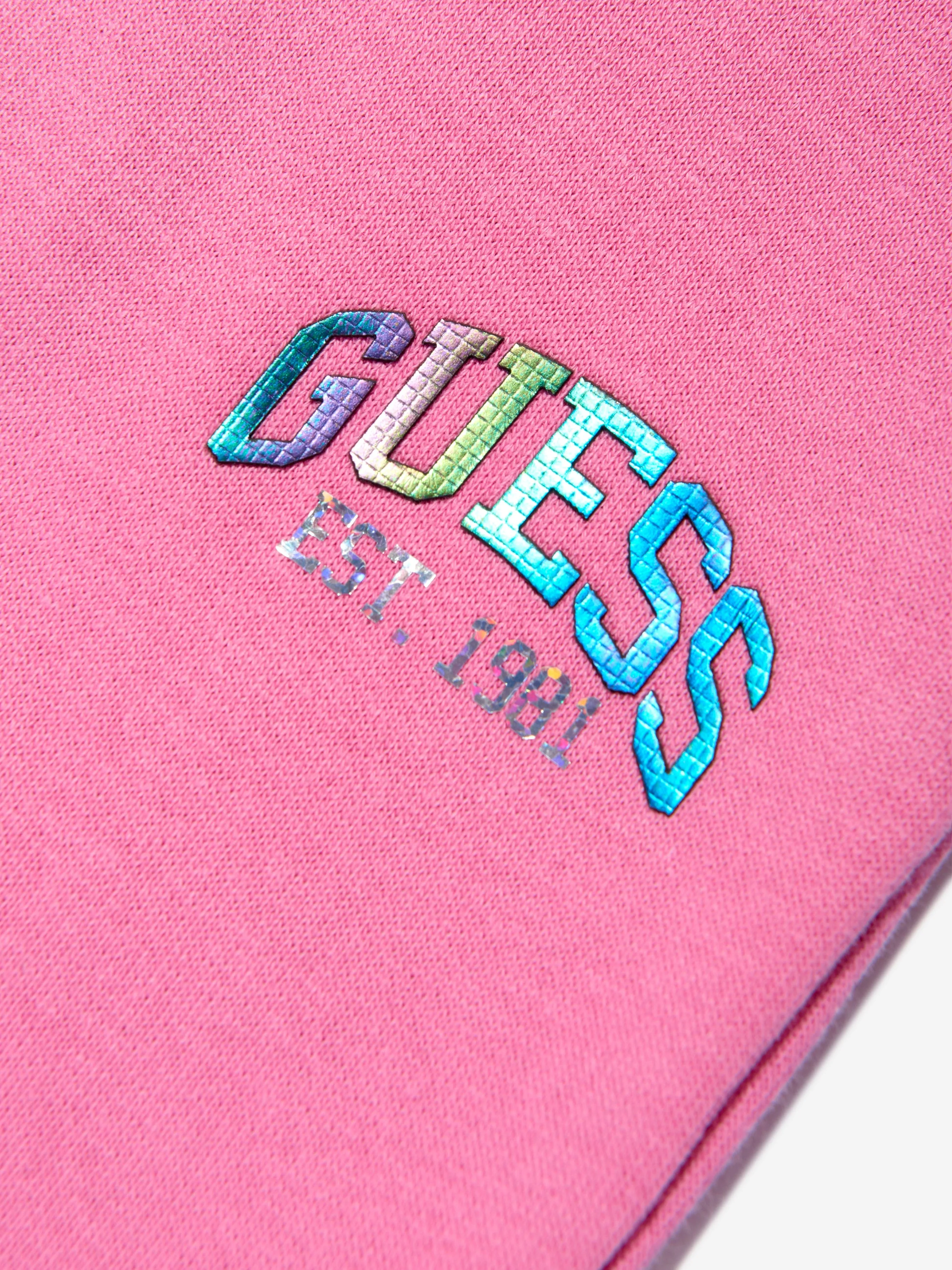 Guess Girls Logo Joggers in Pink