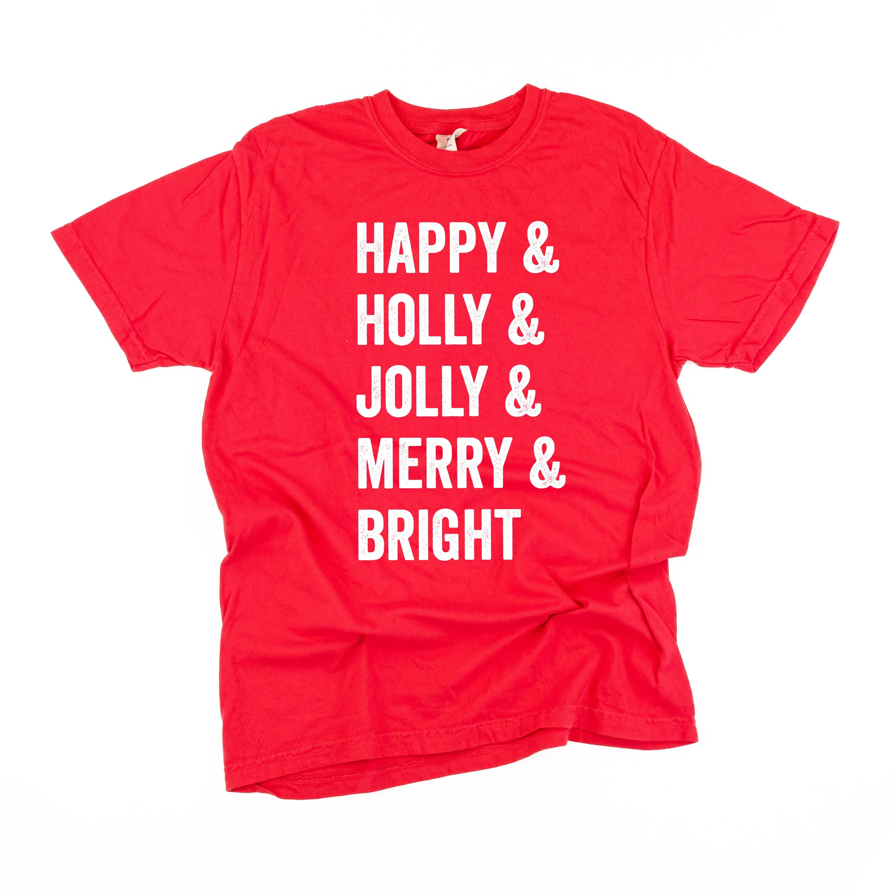 Happy   Holly   Jolly   Merry   Bright - Comfort Colors Tee