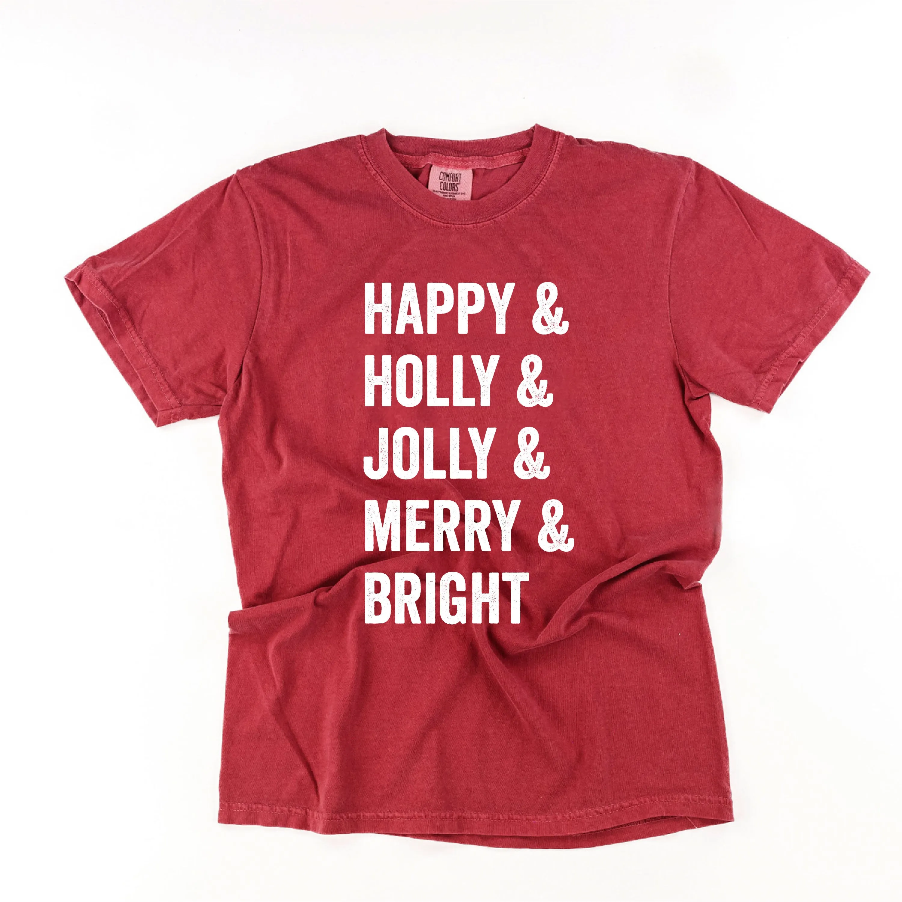 Happy   Holly   Jolly   Merry   Bright - Comfort Colors Tee