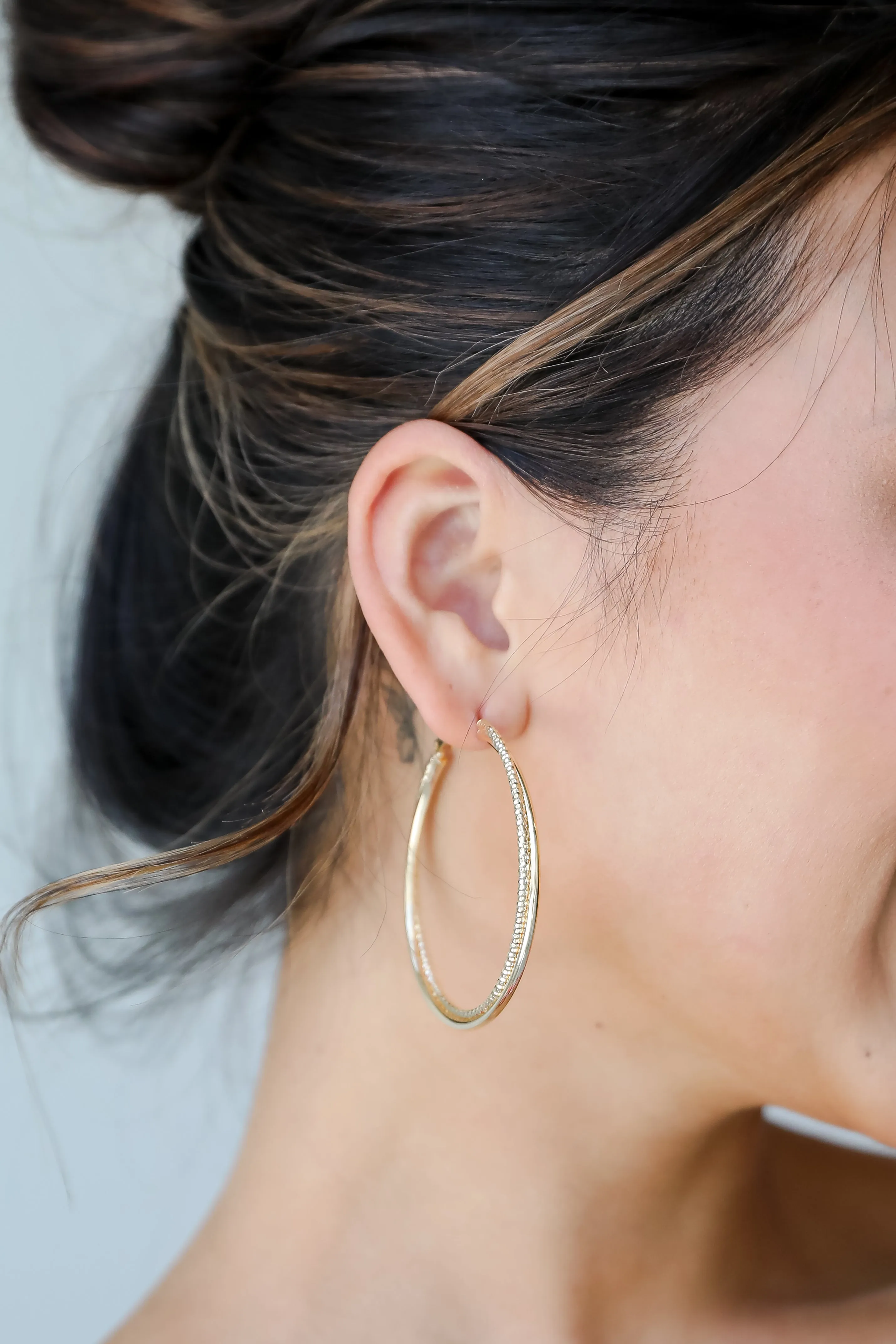 Heidi Gold Double Hoop Earrings