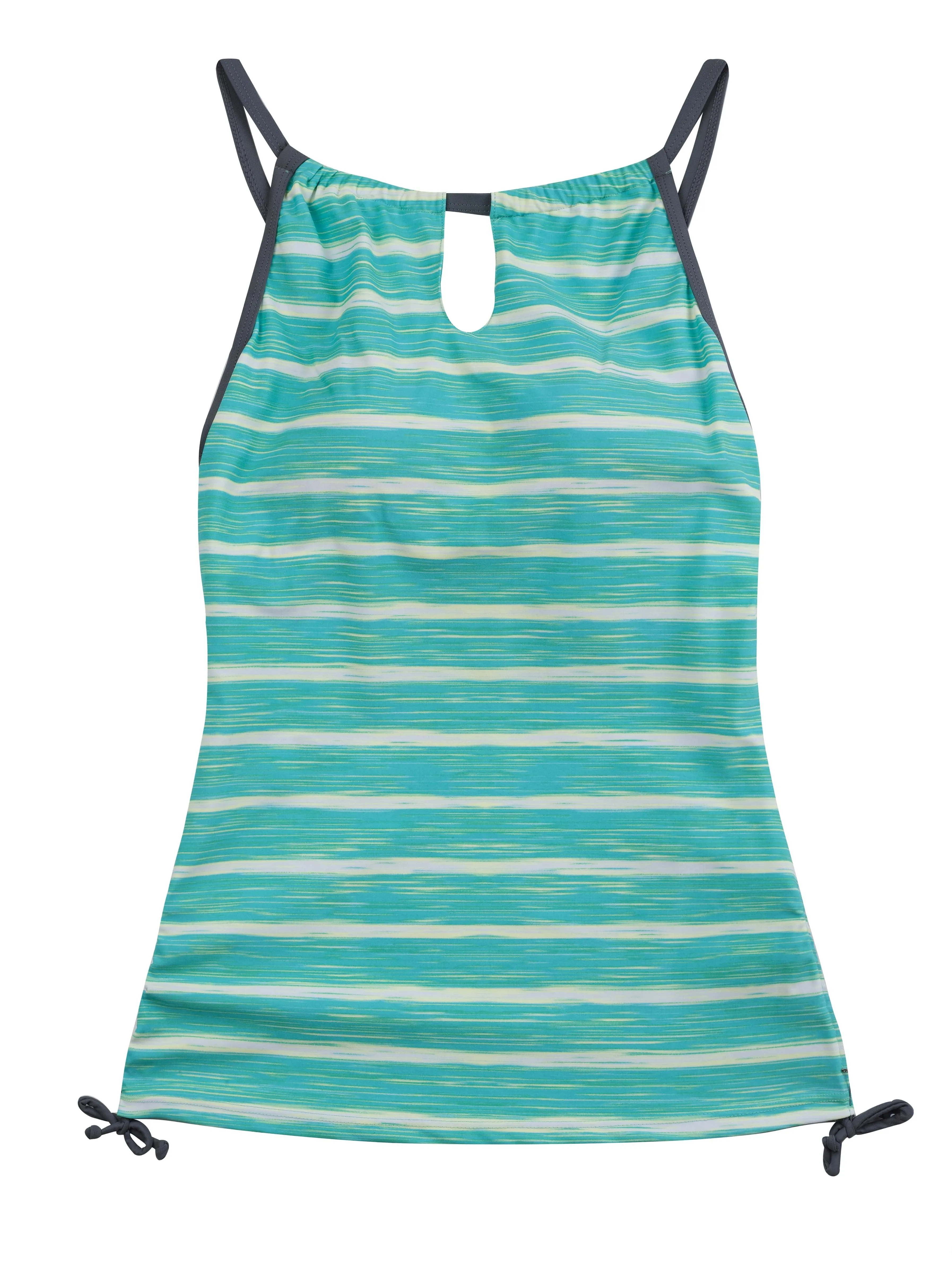 Horizon Melange Keyhole Halter Tankini Top