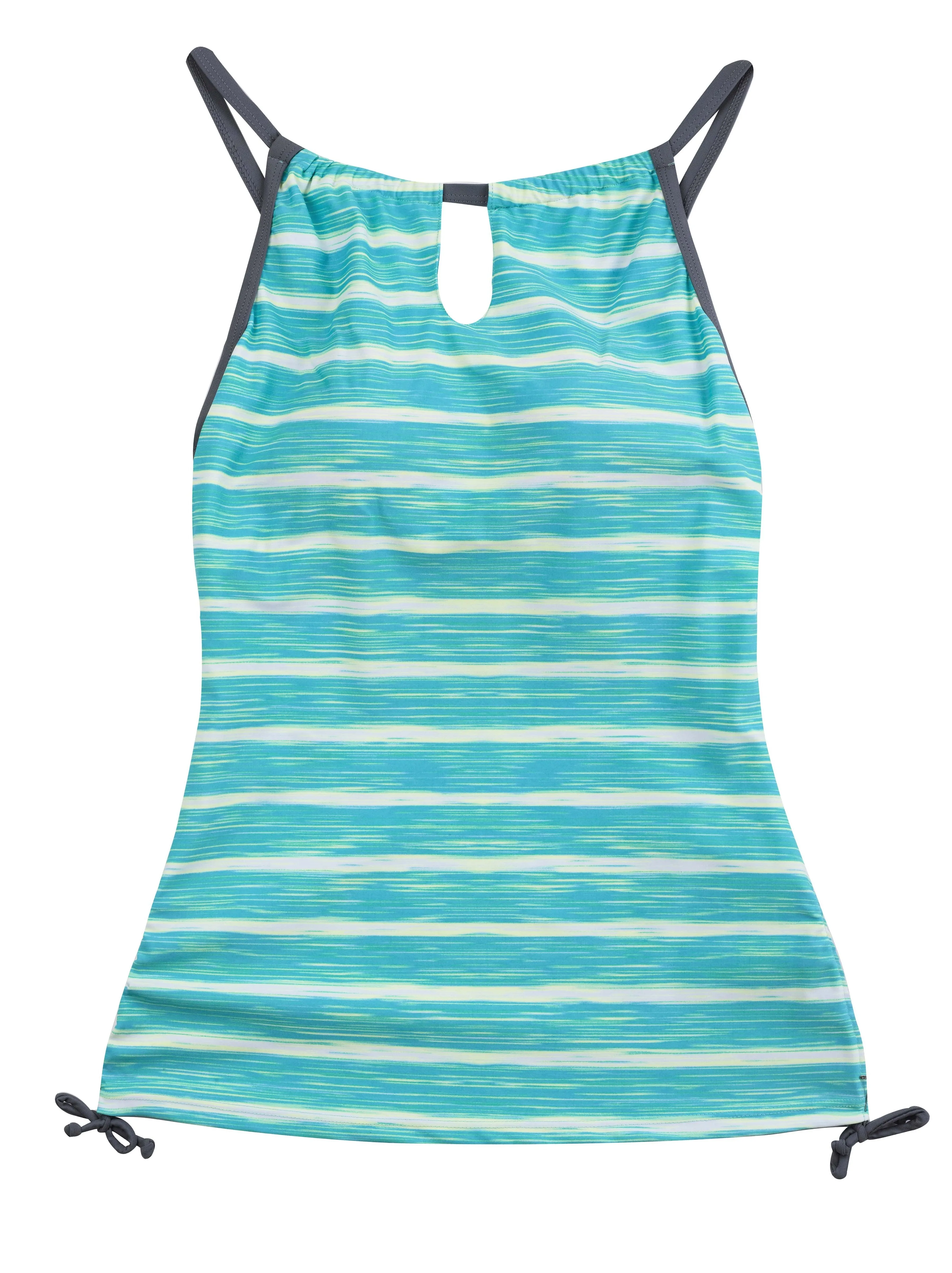 Horizon Melange Keyhole Halter Tankini Top