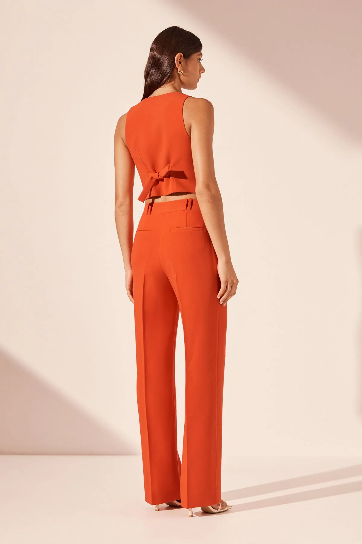 IRENA MID RISE PANT - HIBISCUS