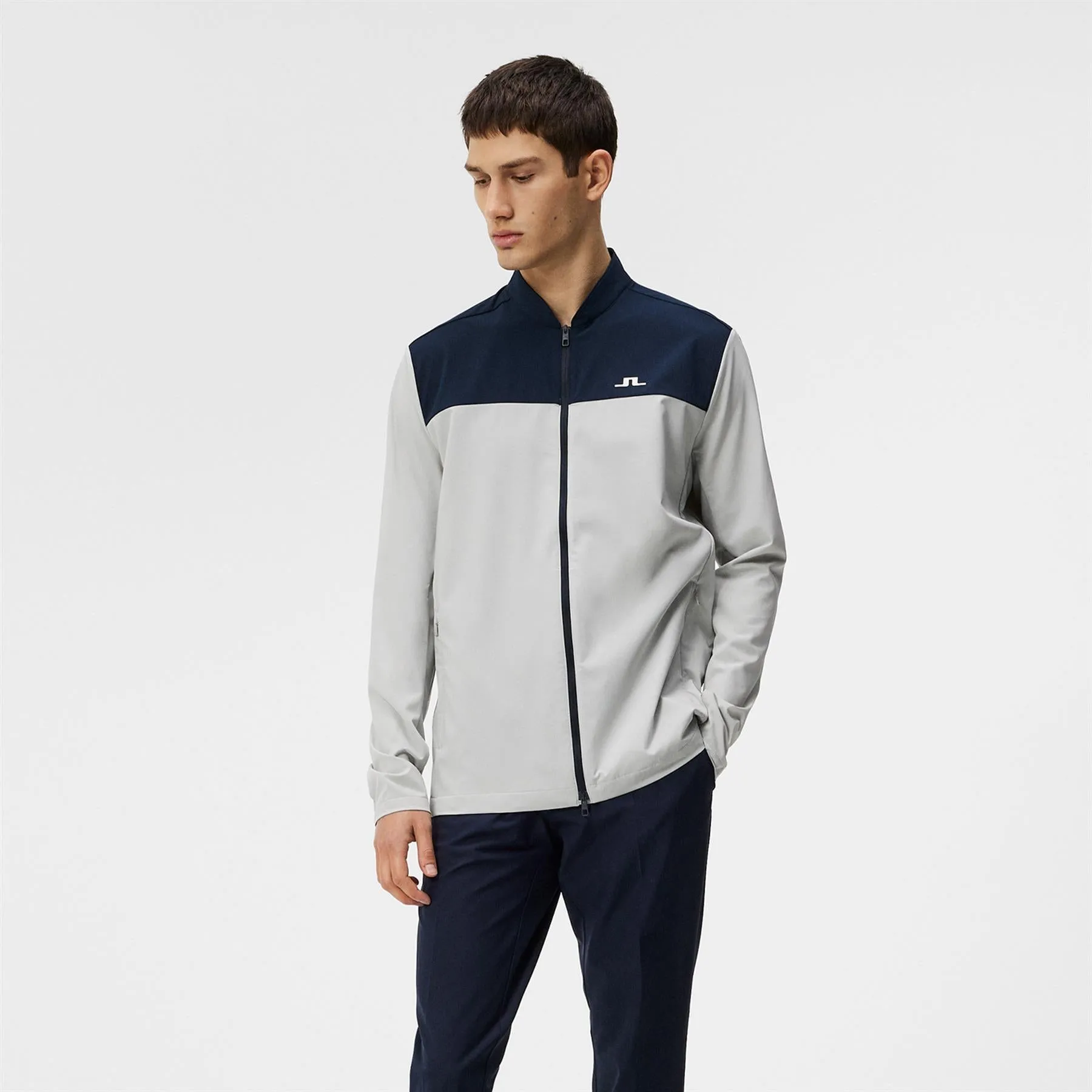 Jeff Hybrid Jacket Light Grey Melange - SS24