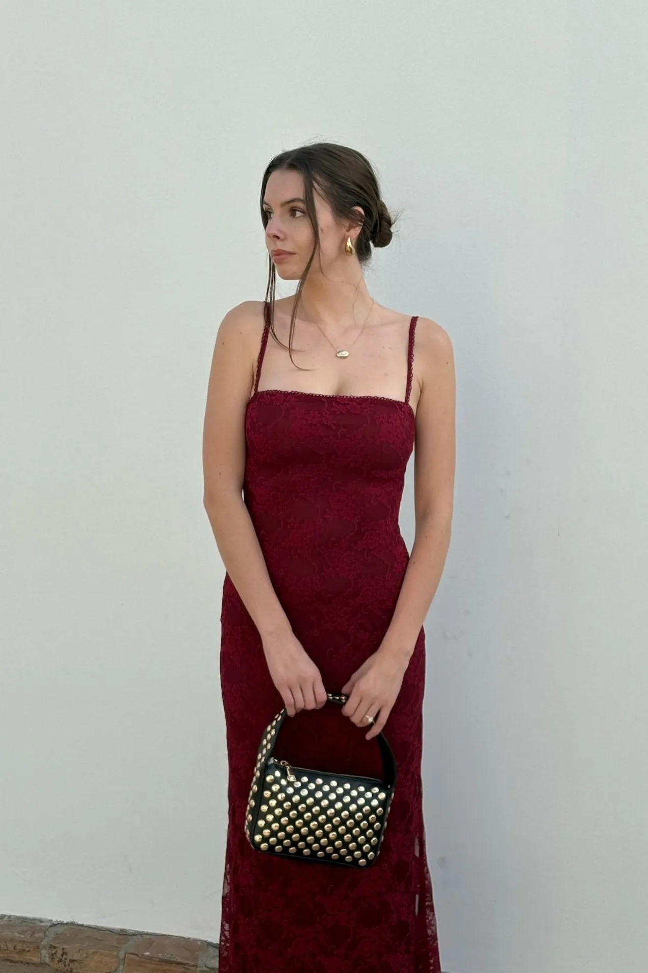 KEEN THE LABEL Dove Lace Maxi Dress