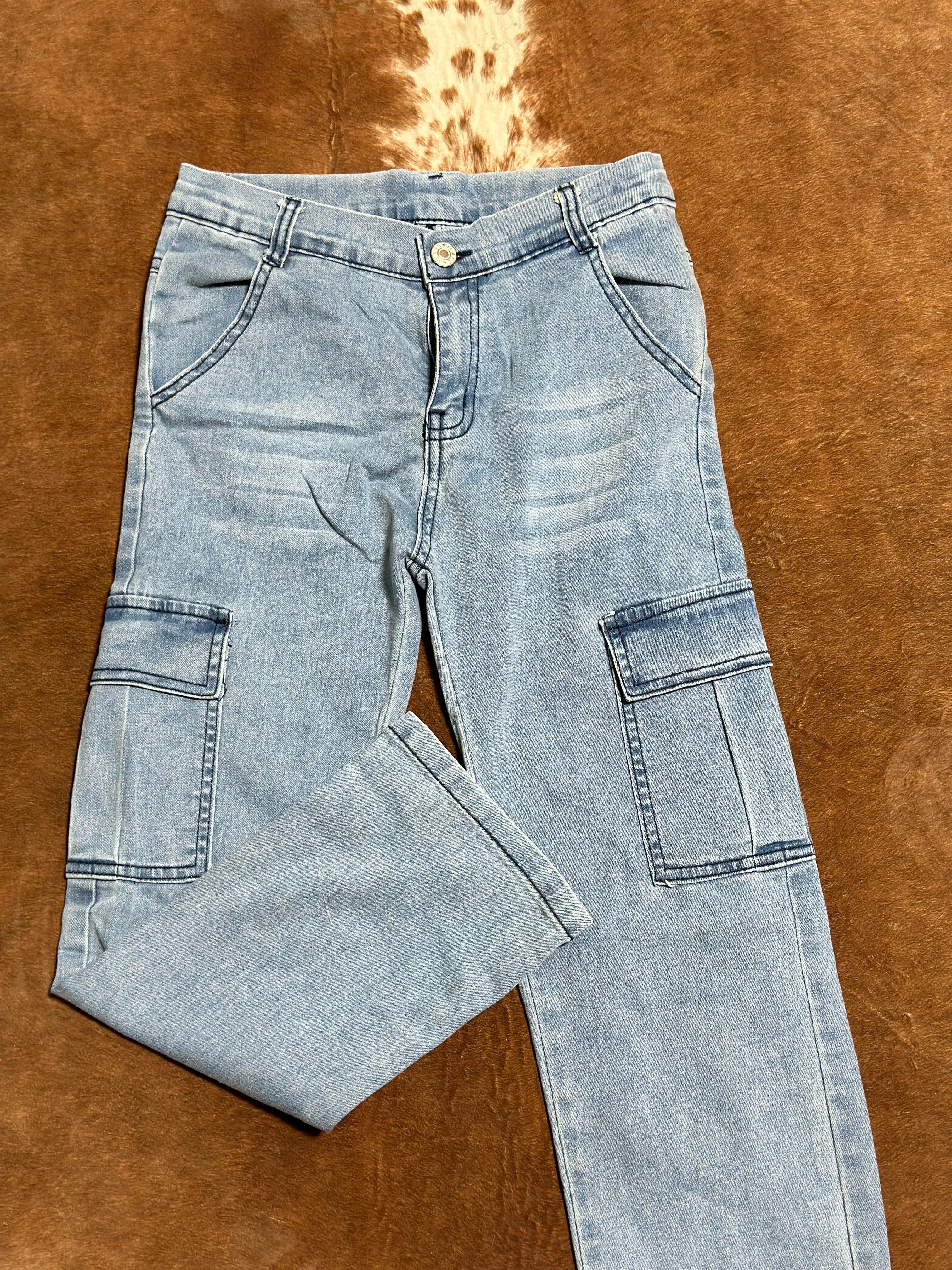 Kids Pocketed Denim Jeans