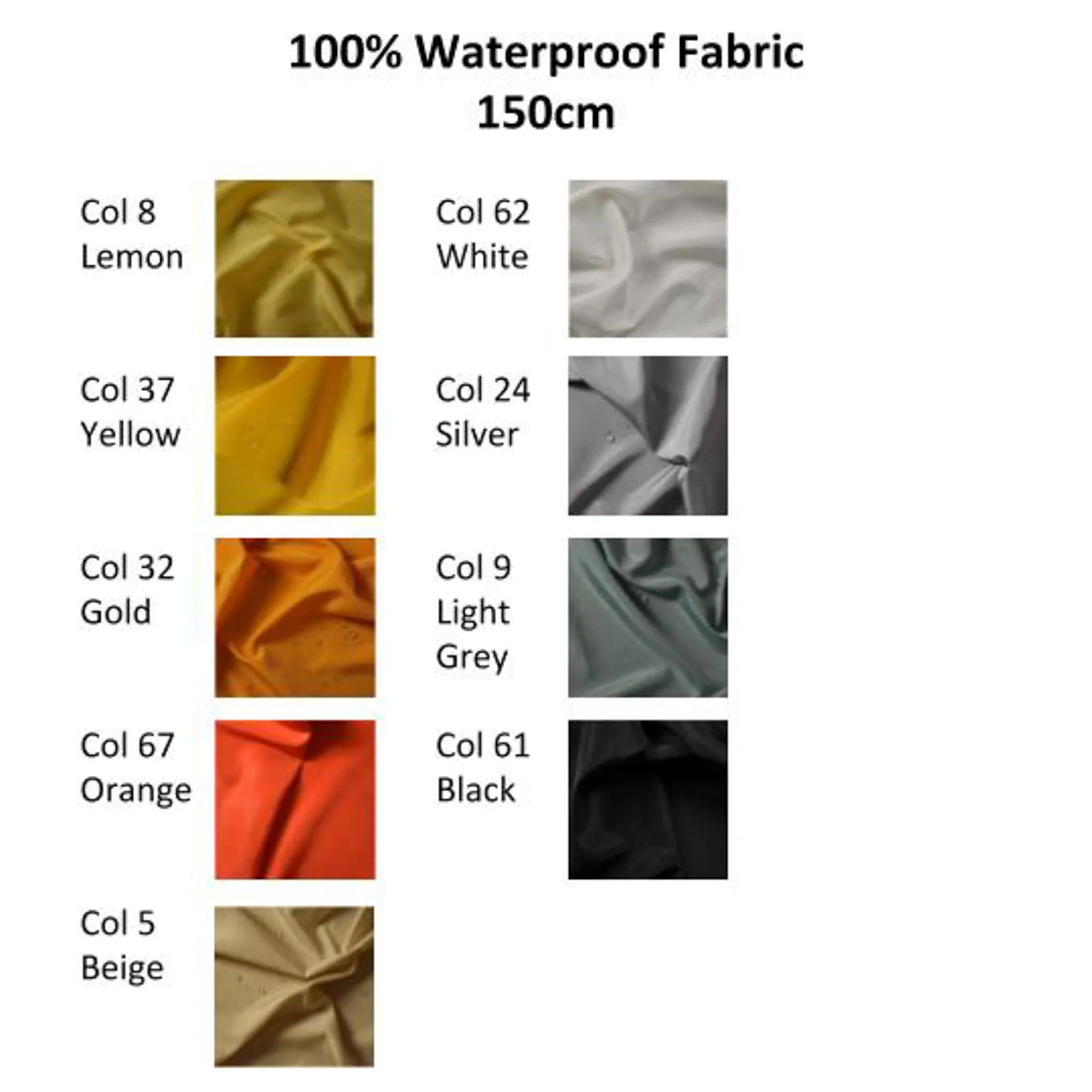 Light Weight 100% Waterproof Fabric