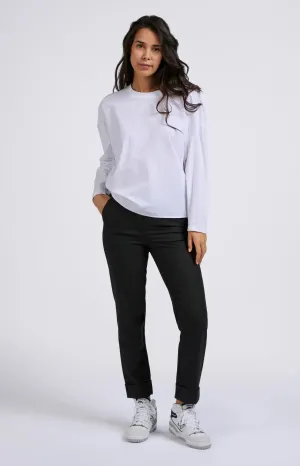 Long Sleeve Tee in White