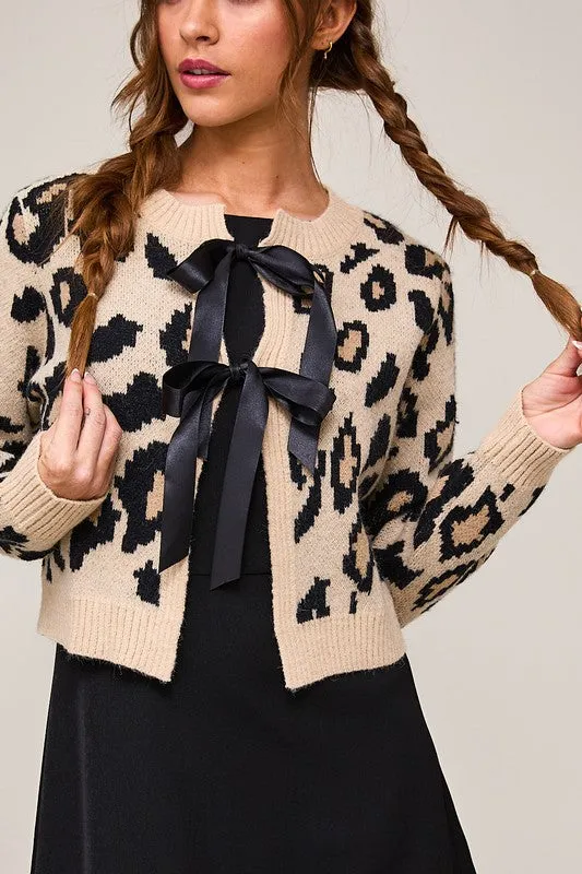 Lori Leopard Cardigan Sweater