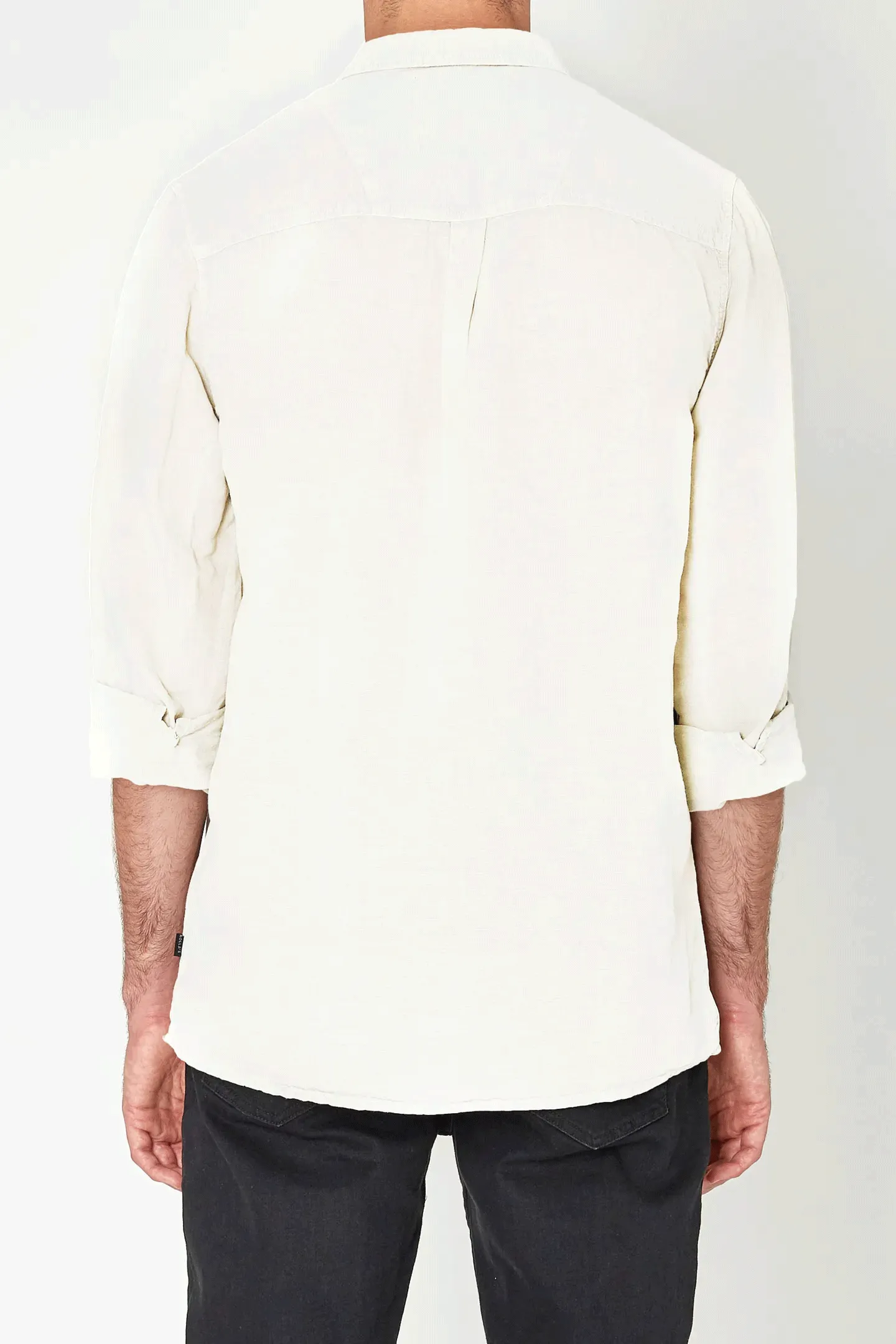 Men At Work LS Hemp Shirt - White