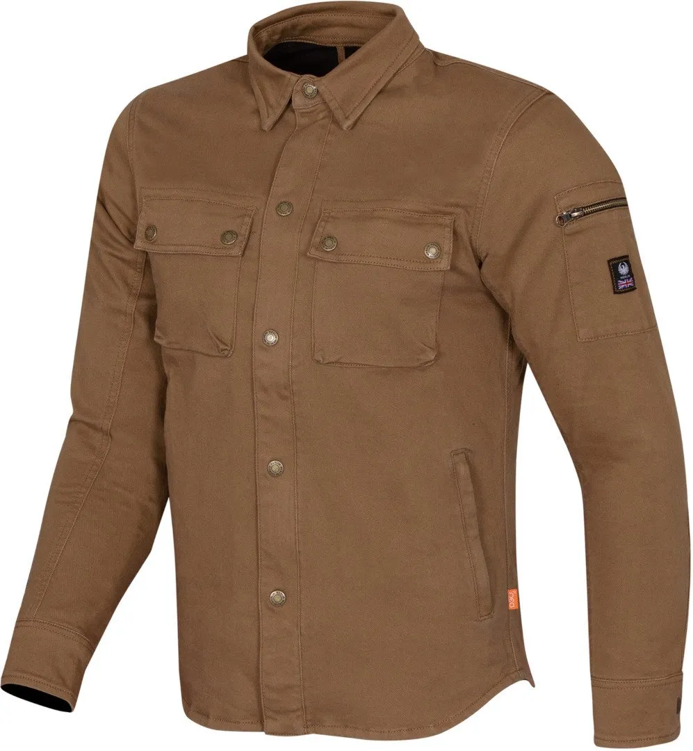 Merlin Brody D3O single layer motorcycle shirt, light brown