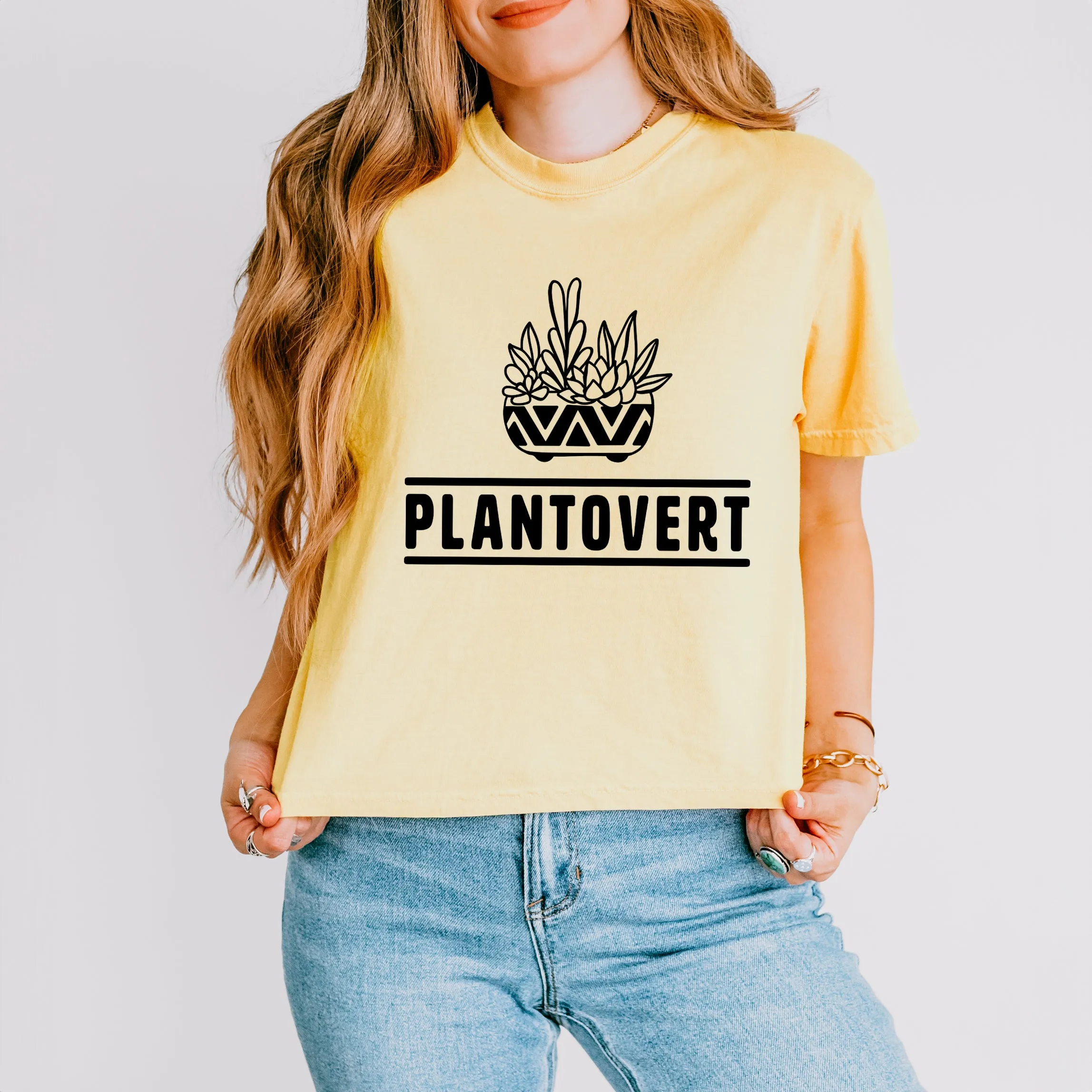 Plantovert | Relaxed Fit Cropped Tee