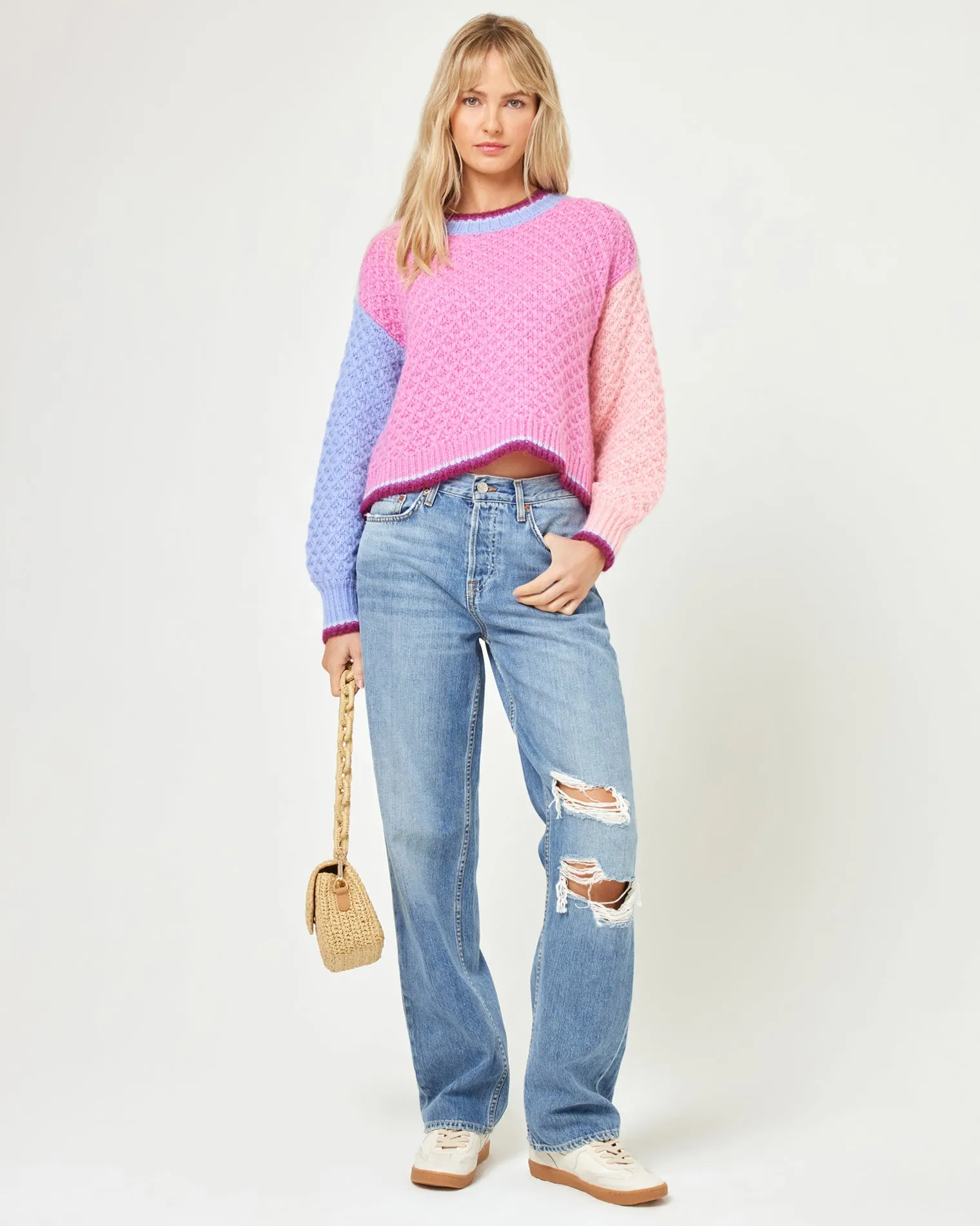 Pretty Please Sweater - Costa Del Sol Colorblock