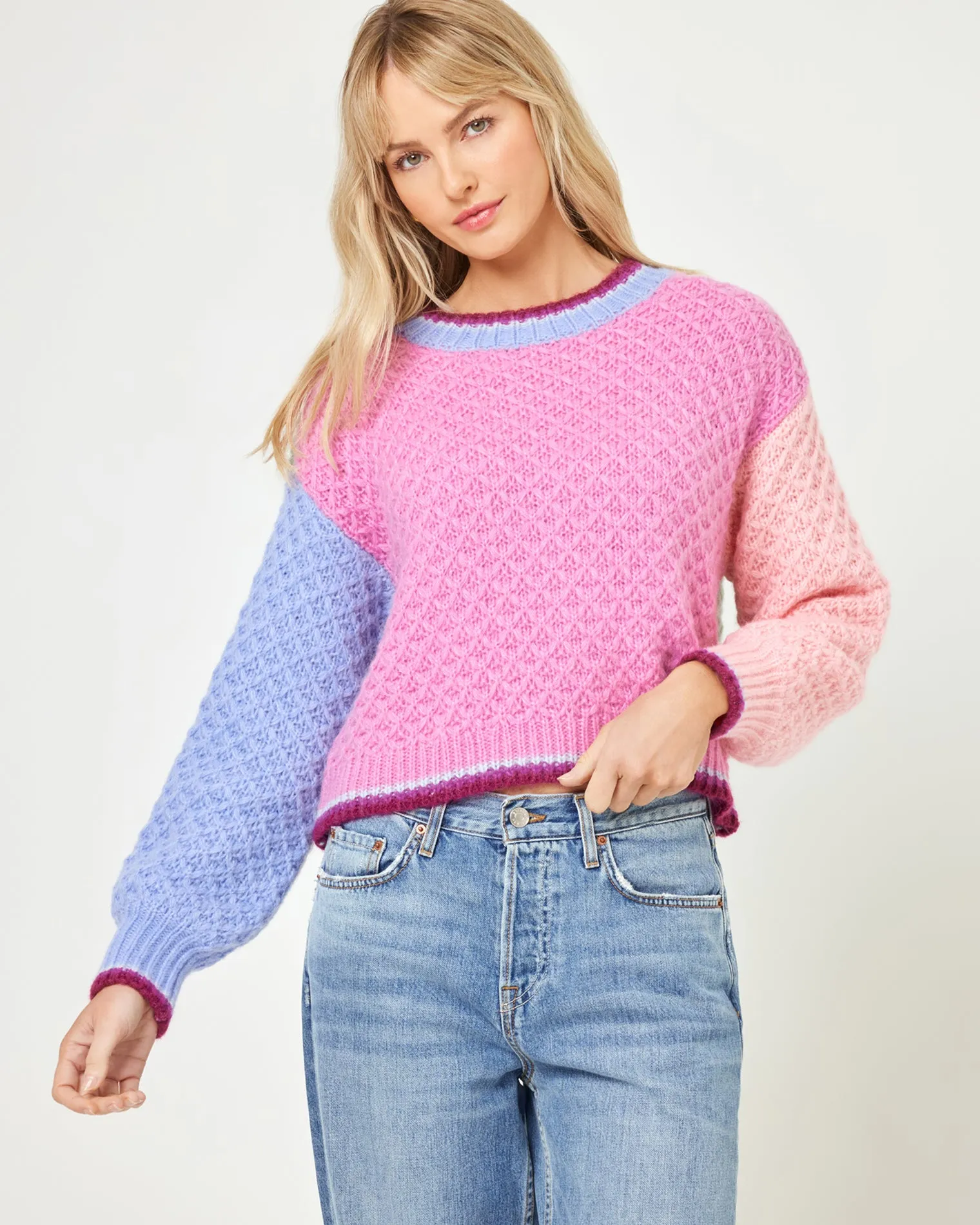 Pretty Please Sweater - Costa Del Sol Colorblock