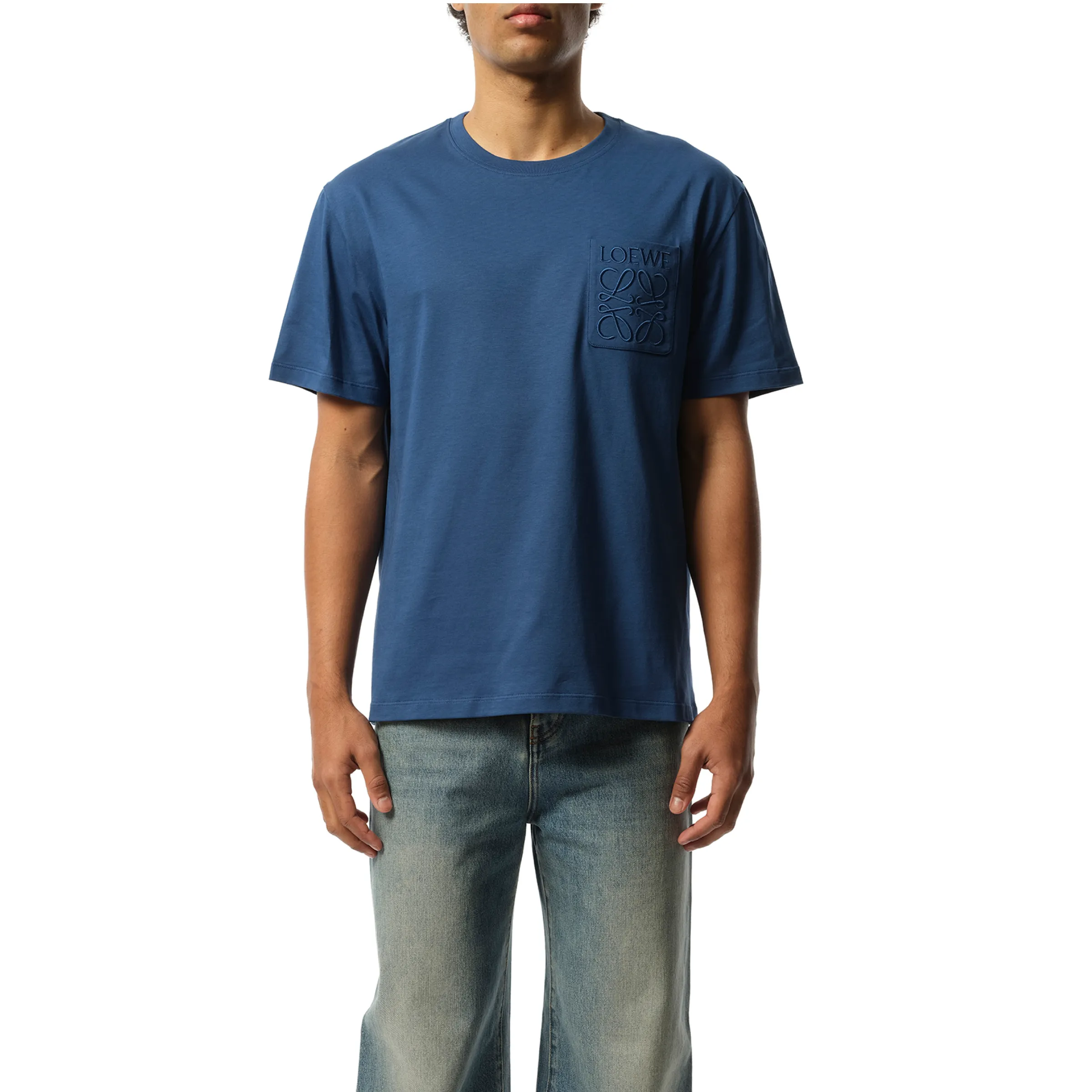 Relaxed Anagram T-Shirt in China Blue