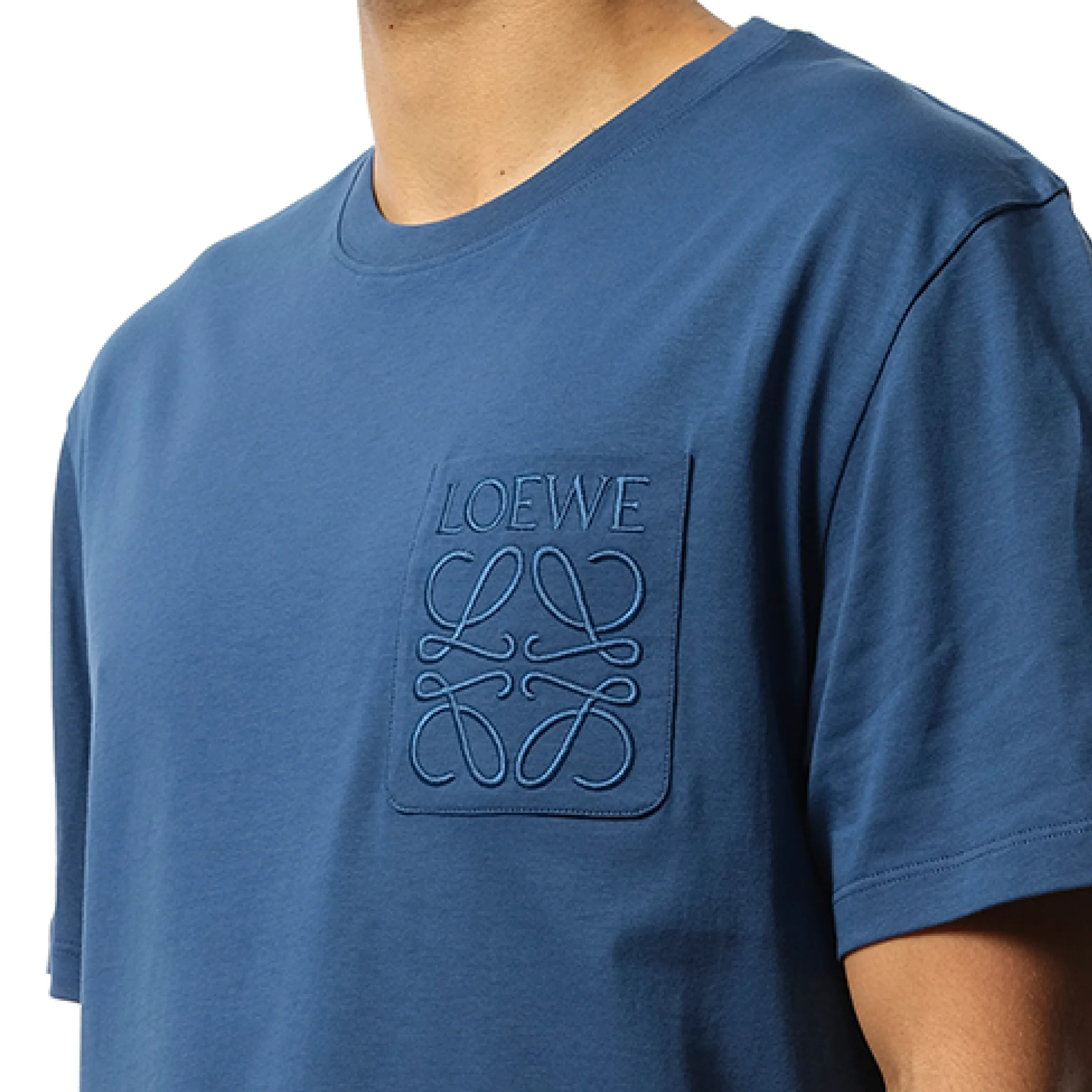 Relaxed Anagram T-Shirt in China Blue