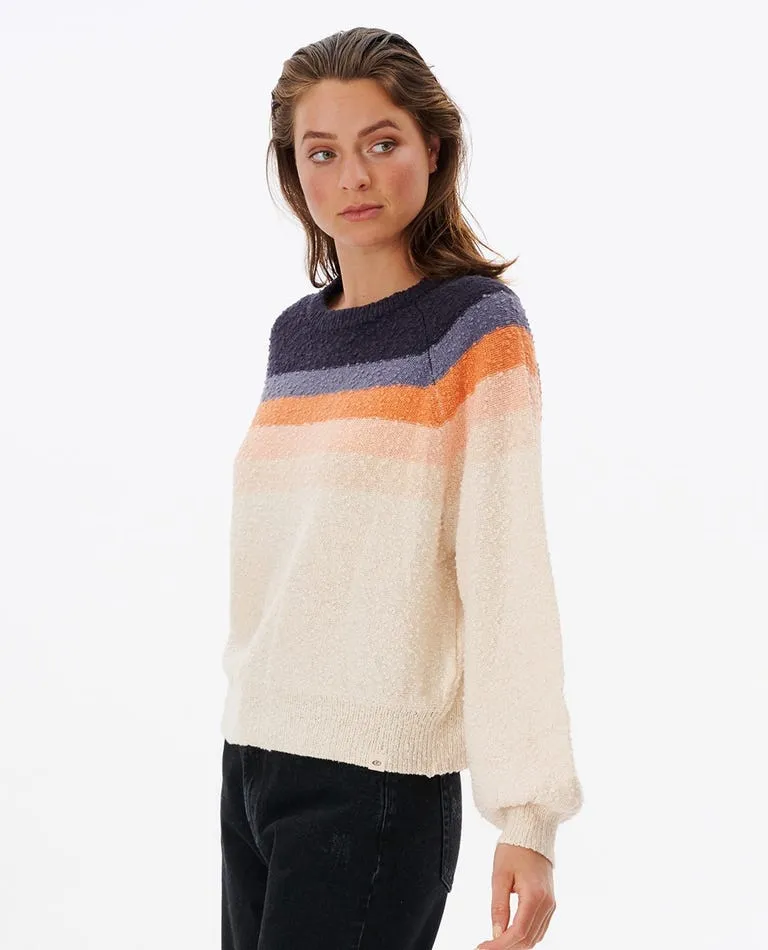 Rip Curl Melting Waves Sweater-Off White