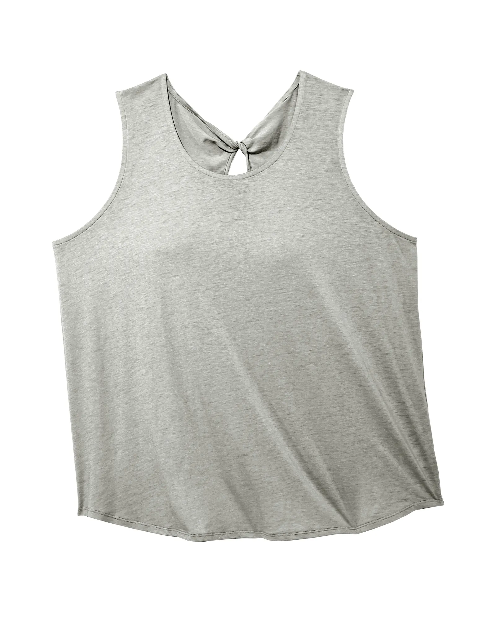 Rose Tank with Keyhole Back | Light Grey