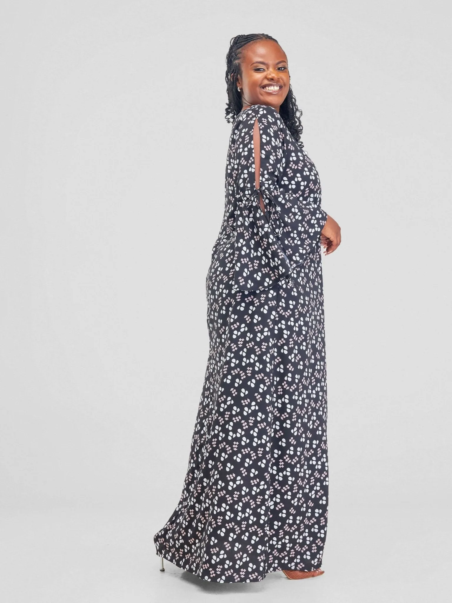 Salok Havilah Alma Maxi Dress - Black Print