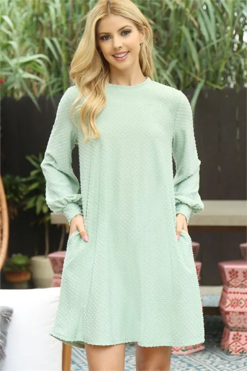 Simple & Chic Dress Sage *instore exclusive