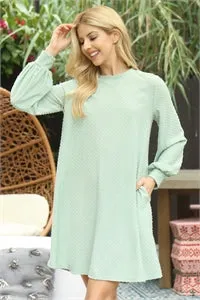 Simple & Chic Dress Sage *instore exclusive