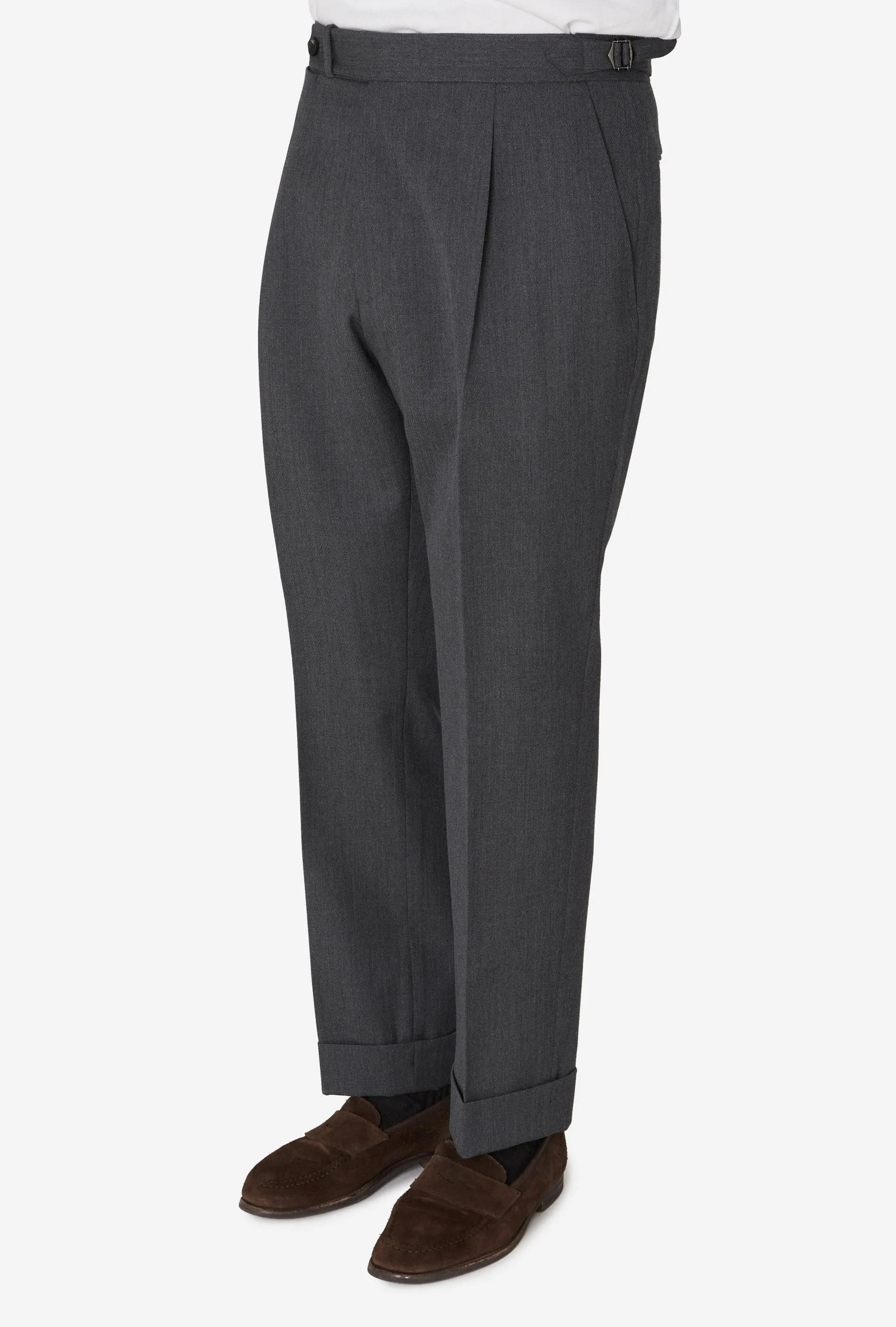 Tailored Trouser Mid-Grey Cavalry Twill