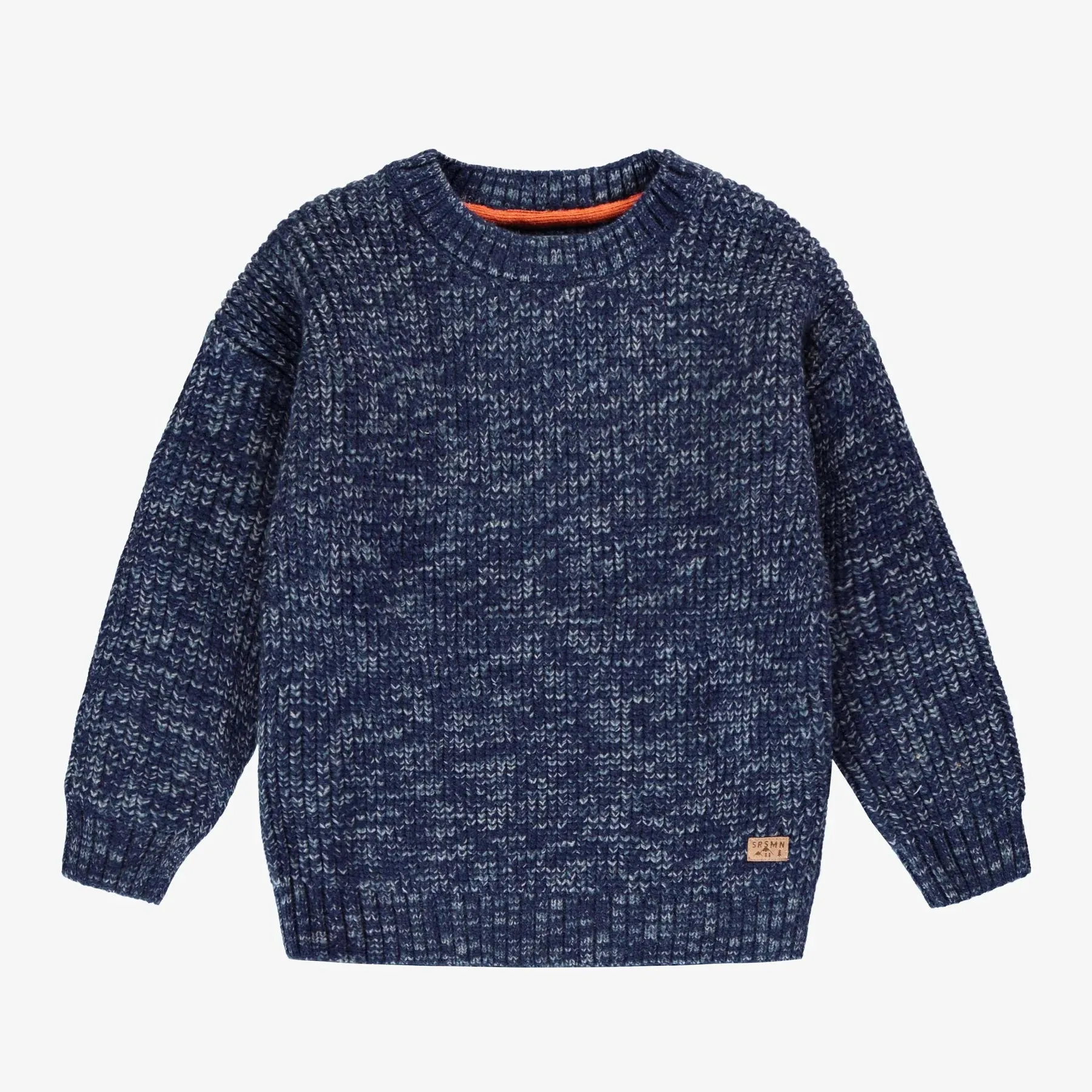 The Harvey Mottled Knit Sweater - Blue - KIDS