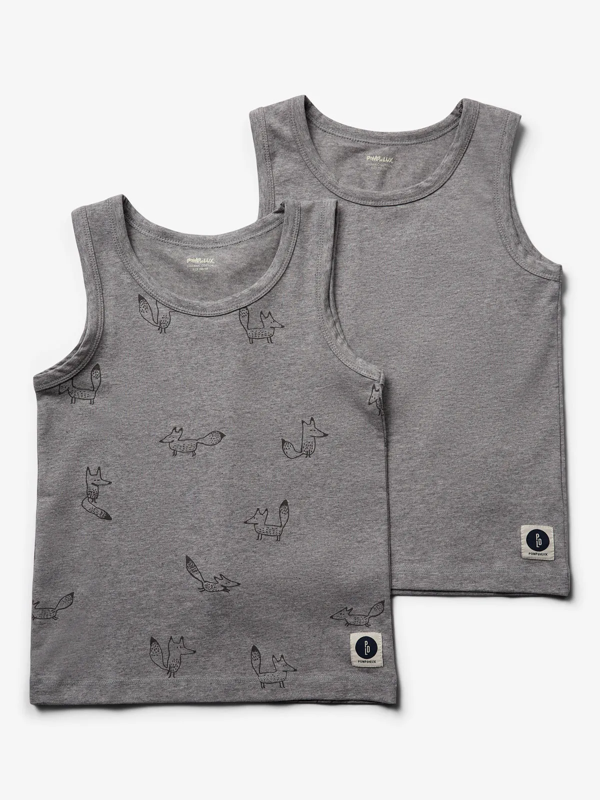 Undershirt 2-pack - Tween - Grey Melange