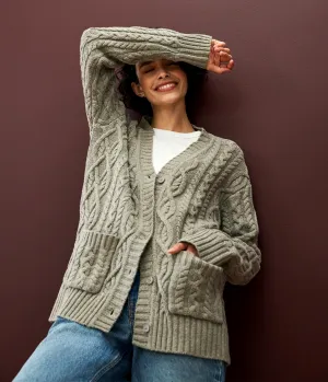 Walsh Cable Knit Cardigan