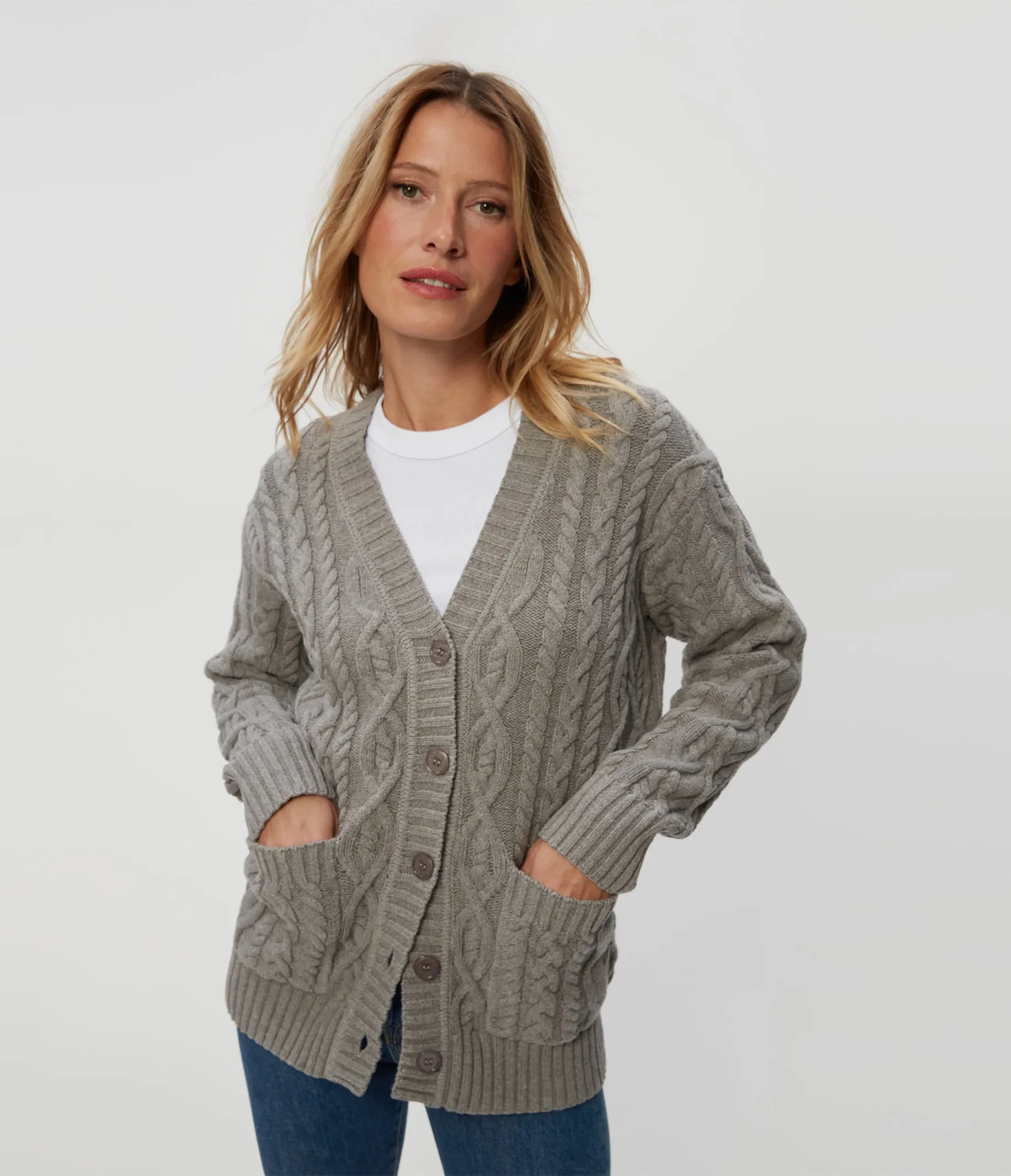 Walsh Cable Knit Cardigan