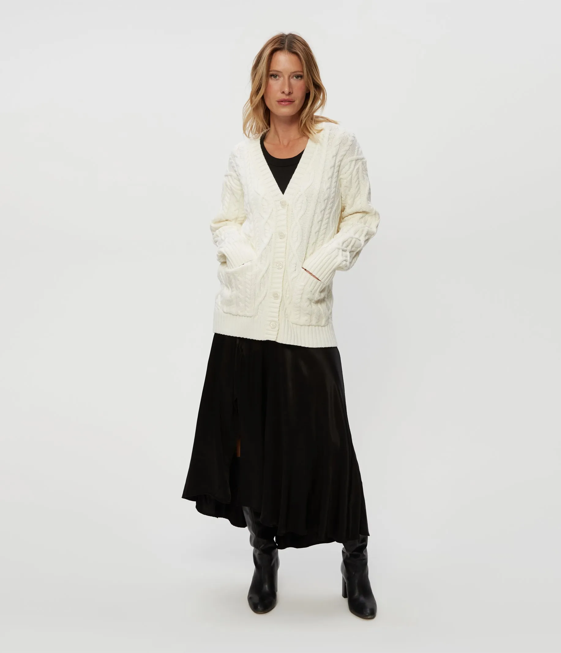 Walsh Cable Knit Cardigan