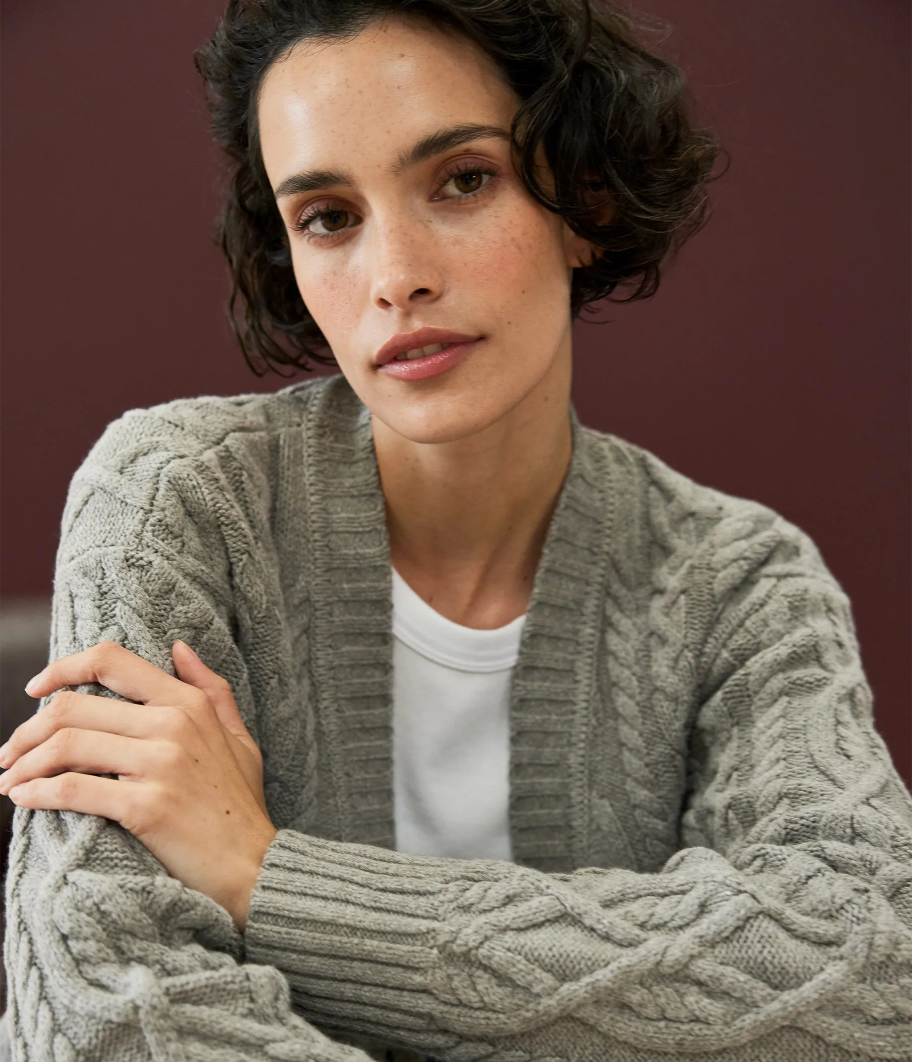 Walsh Cable Knit Cardigan