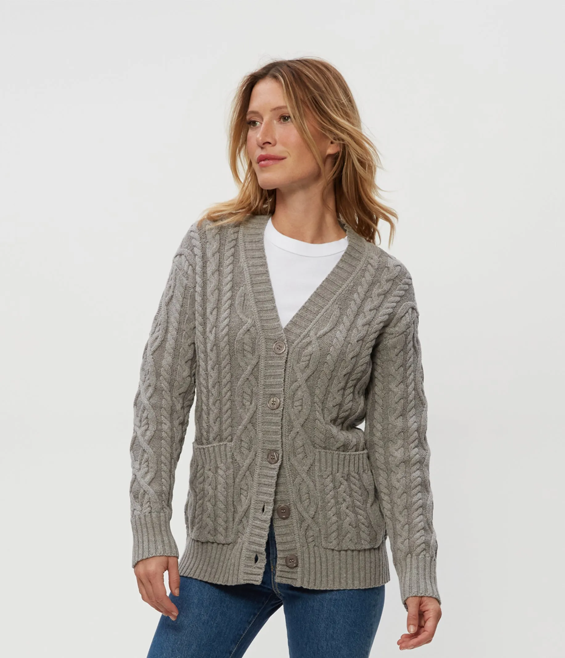 Walsh Cable Knit Cardigan