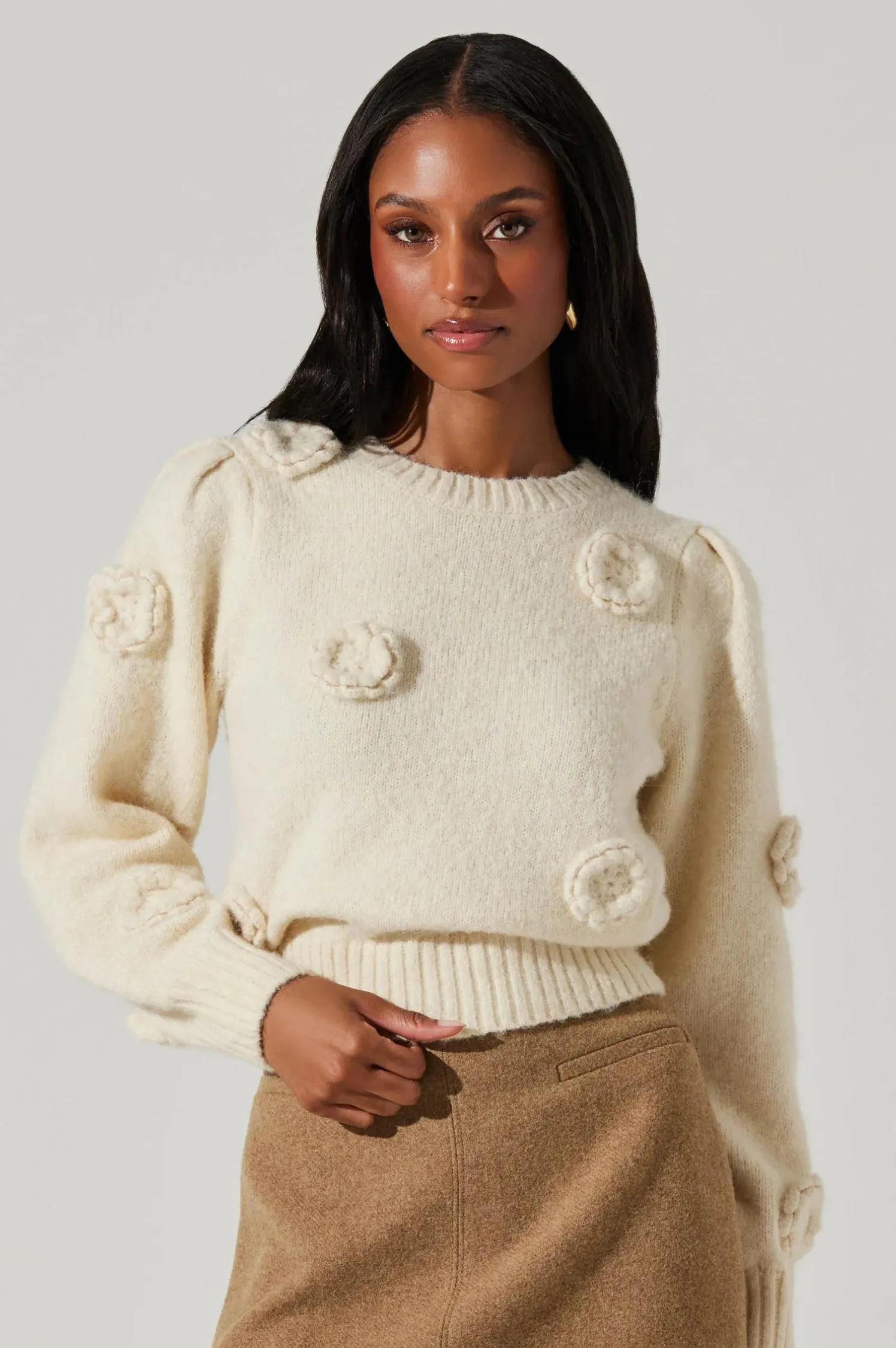 Wilessa Floral Sweater