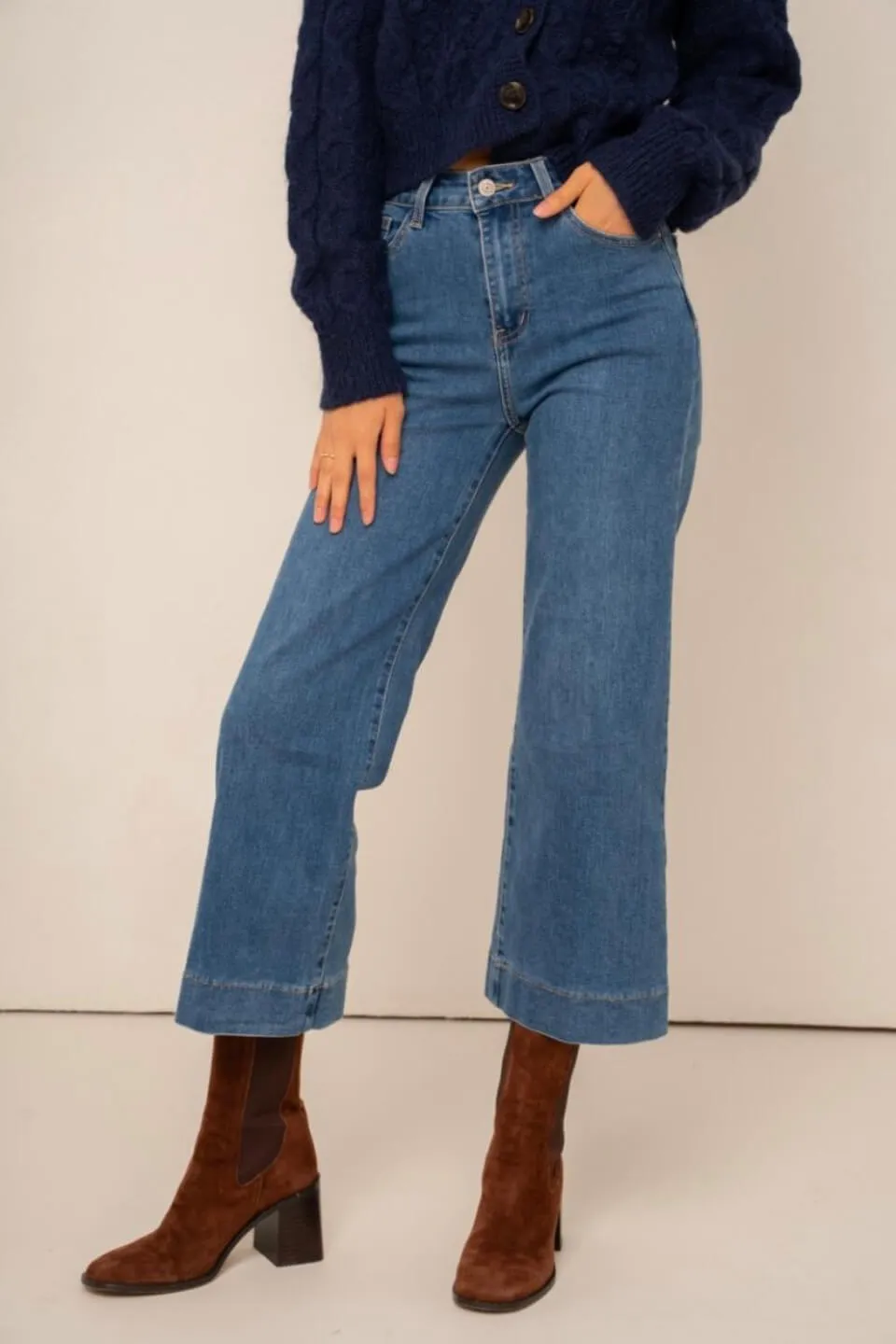 Windy Enkel Denim Jeans Broek